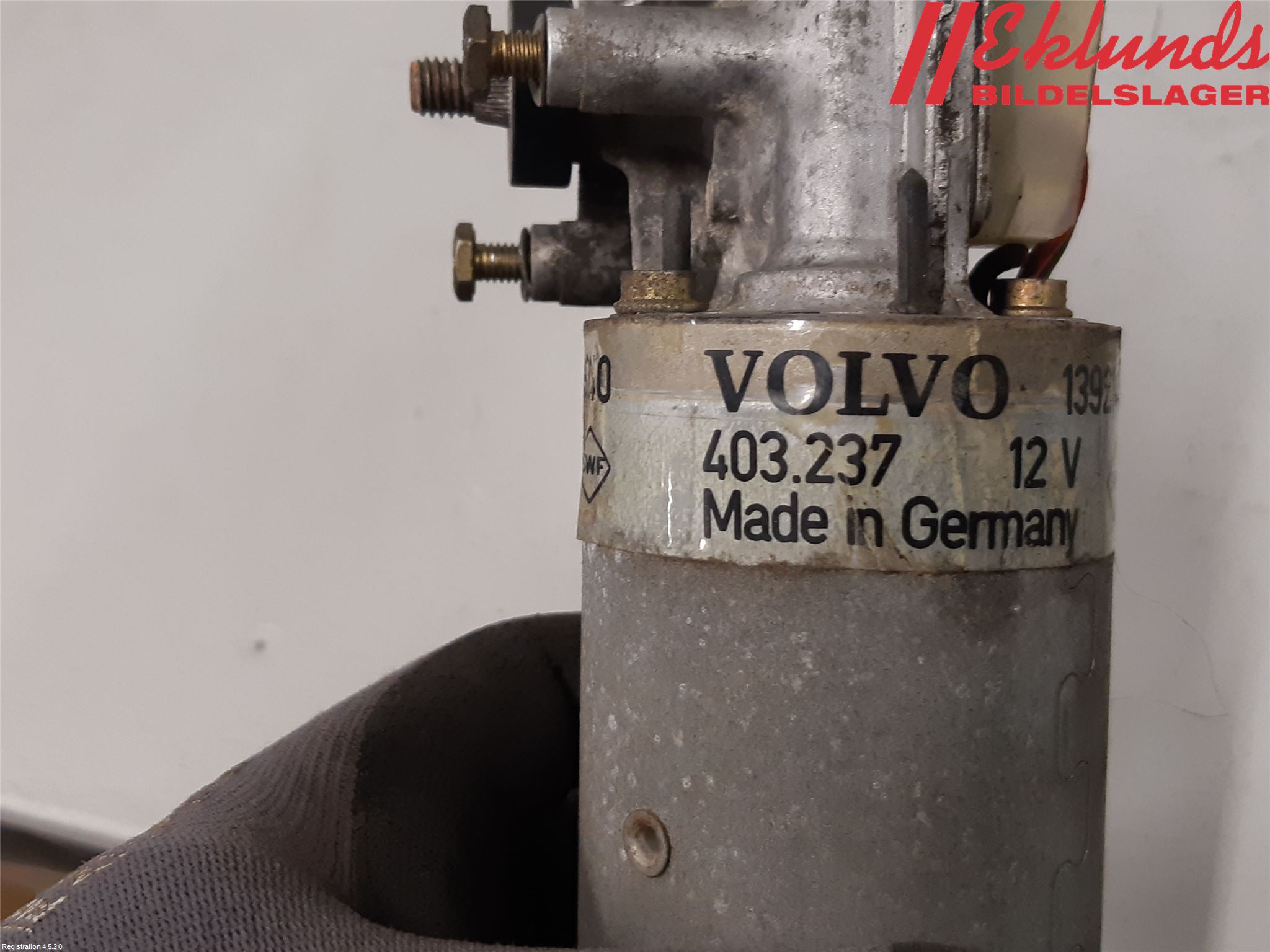 Volvo S90/V90 97-98 Torkarmotor Vindruta