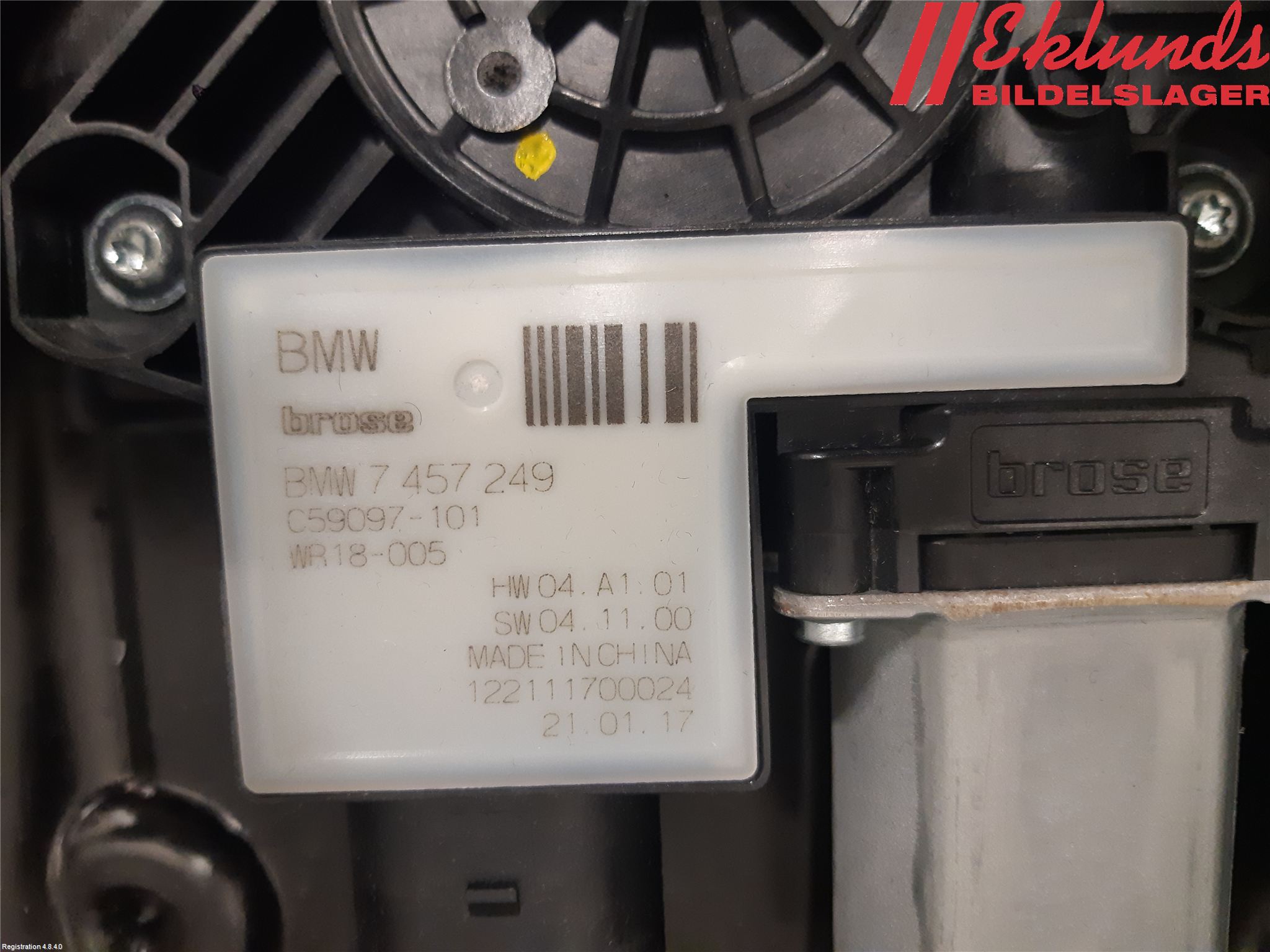 BMW X3 G01 18- Fönsterhiss El Kompl