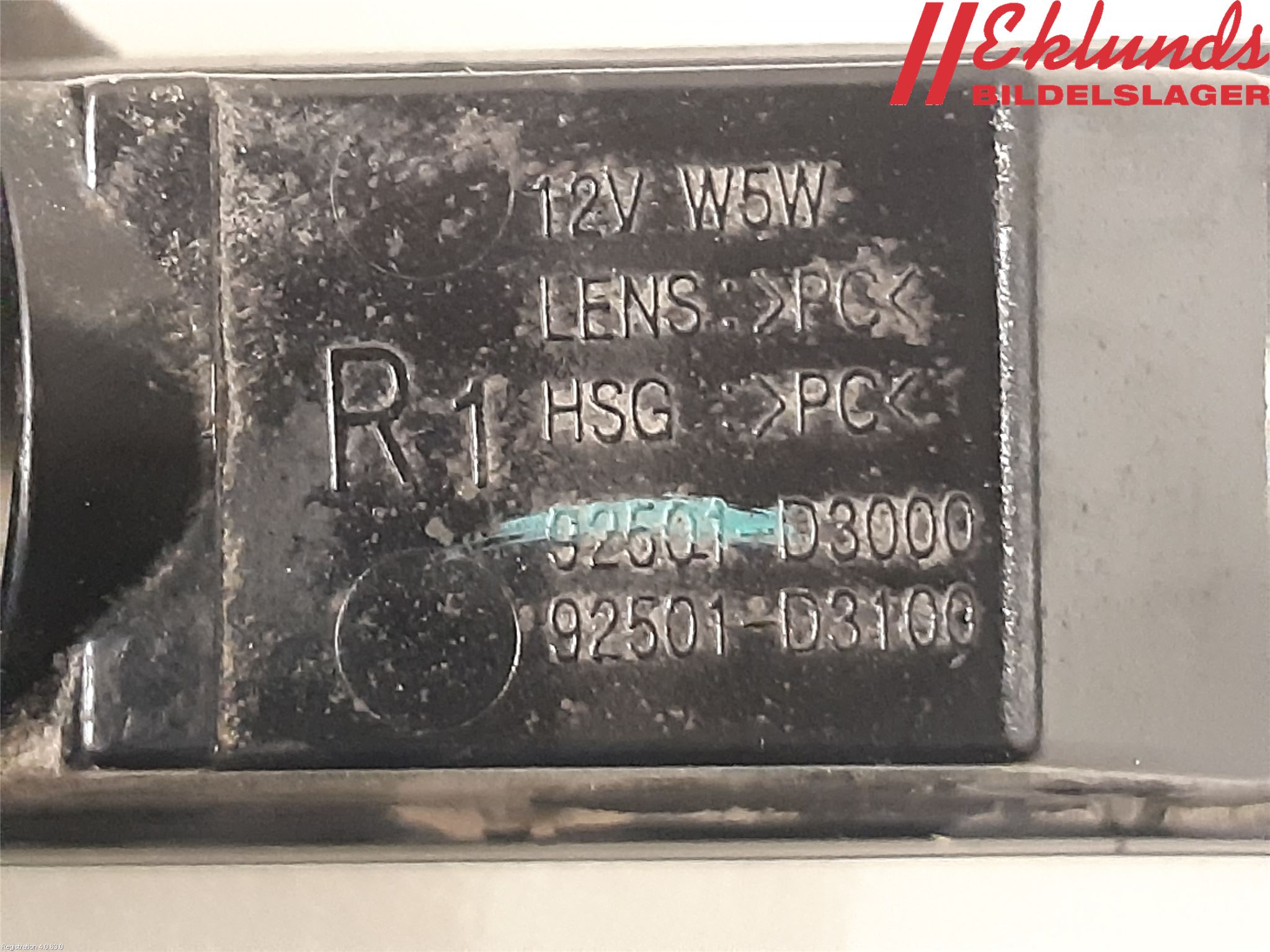 Hyundai TUCSON 05- Skylt Belysning