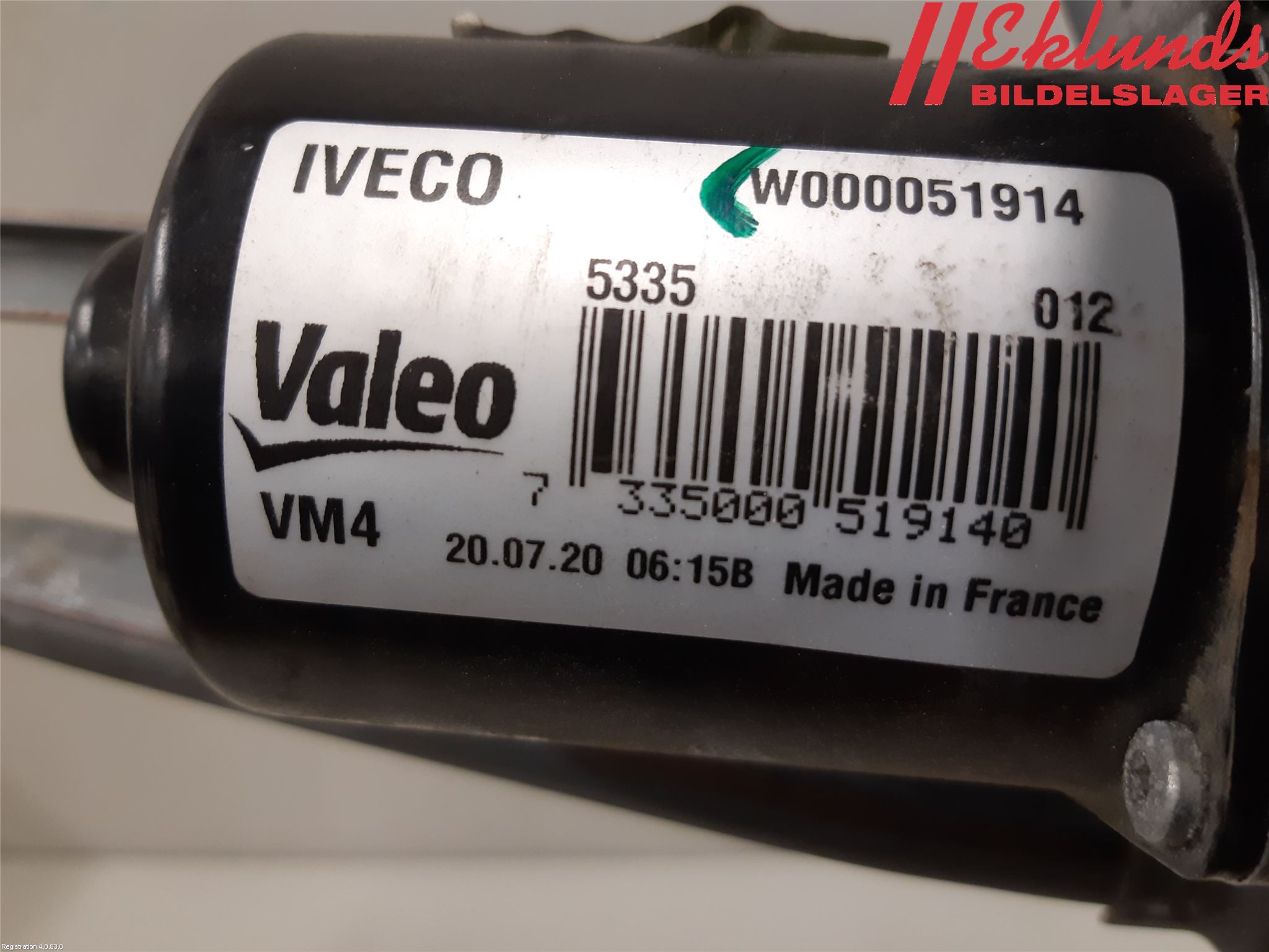 Iveco DAILY 14->> Torkarmotor Vindruta