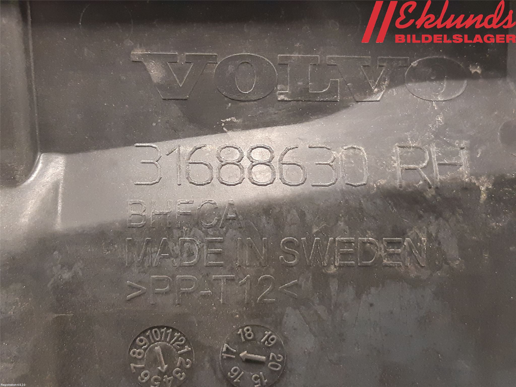 Volvo V90 17->> Täckplast Front