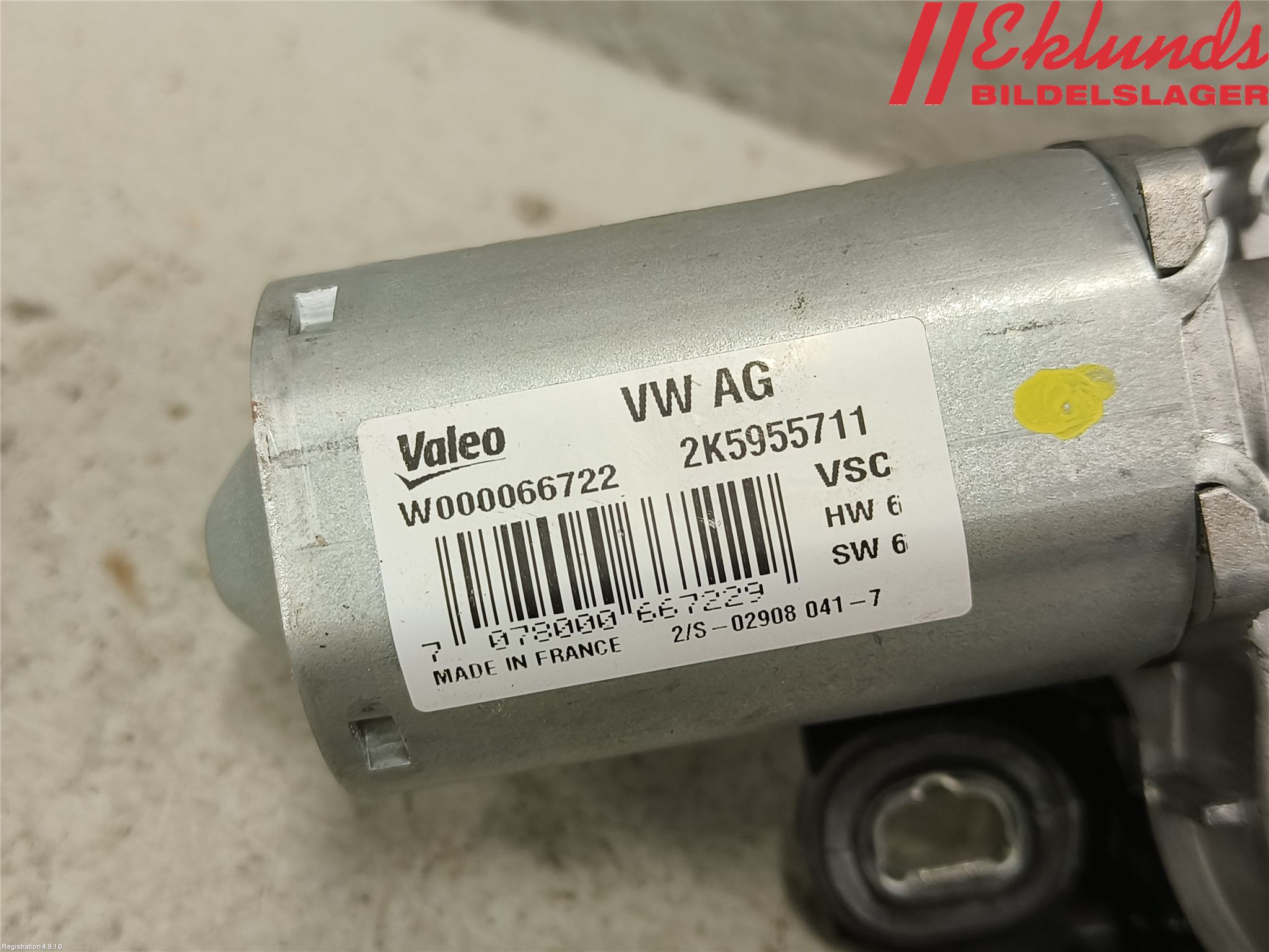 Volkswagen VW CADDY 16-20 Torkarmotor Baklucka