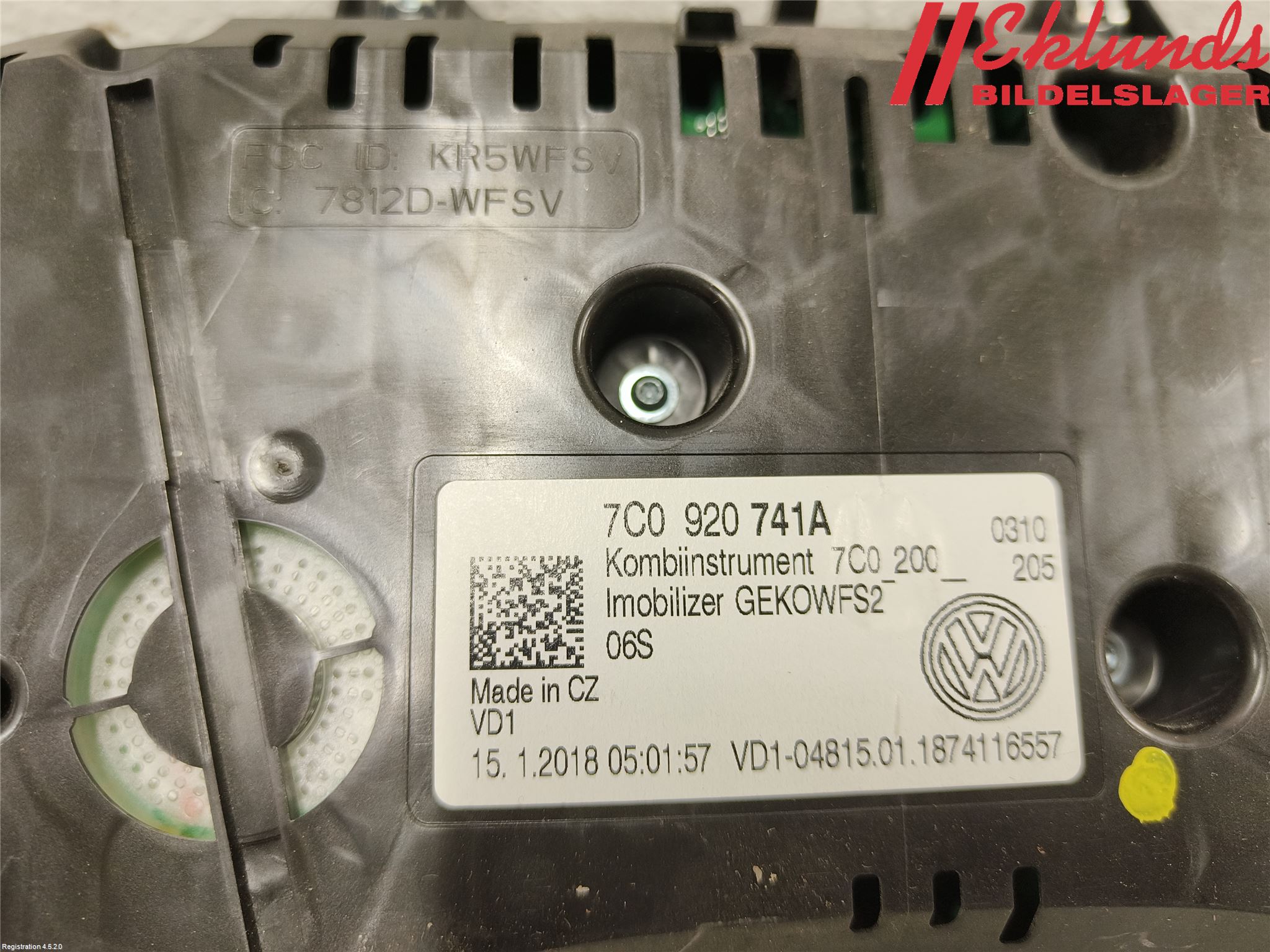 Volkswagen VW CRAFTER II / E-CRAFTER 17- Instrument Komb