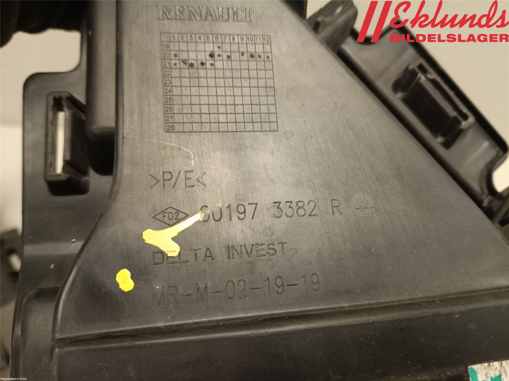 Dacia SANDERO/STEPWAY 21- Stöt Utfyllnad-List-Grill