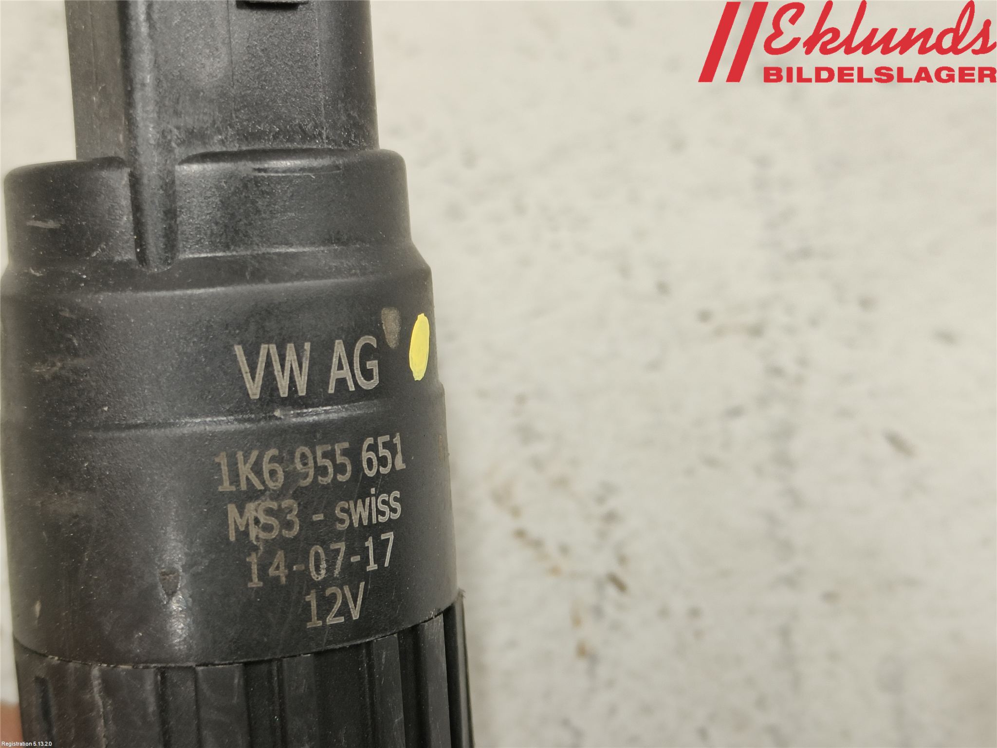 Volkswagen VW GOLF / E-GOLF VII 13-20 Spolarpump Vindruta