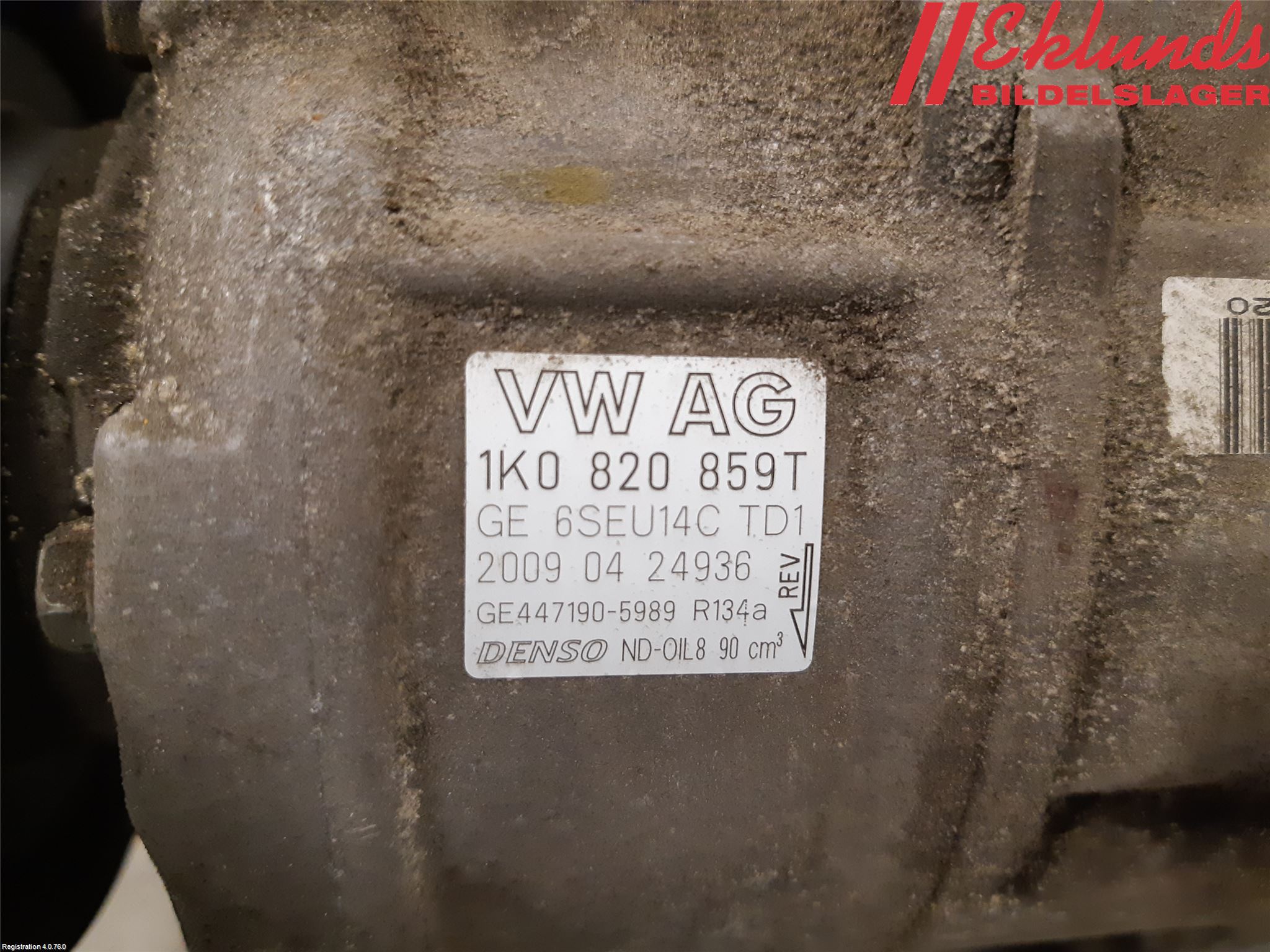 Volkswagen VW GOLF VI 09-13 Ac Kompressor