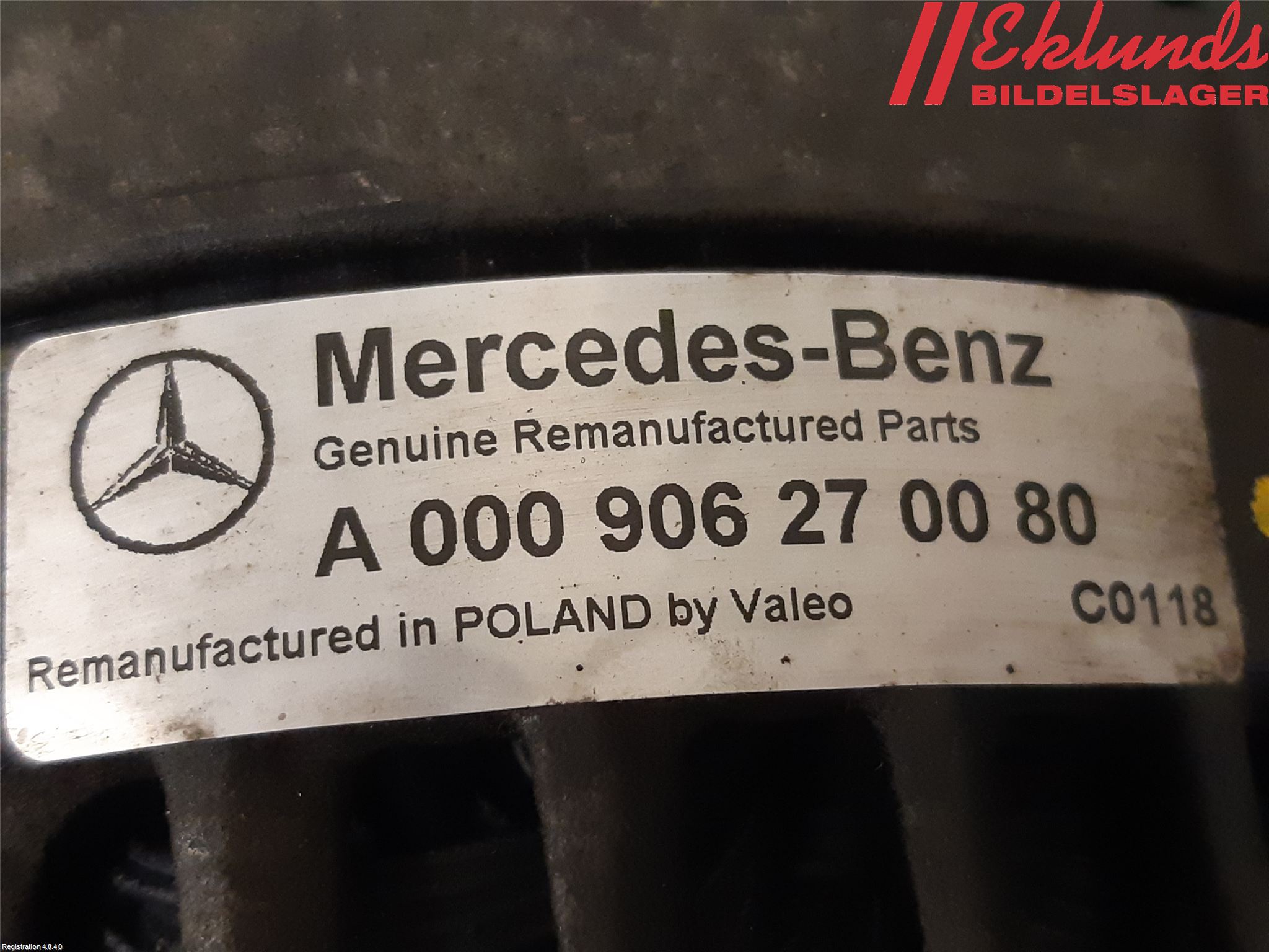 Mercedes-Benz MB SPRINTER (W906) 06-18 Generator