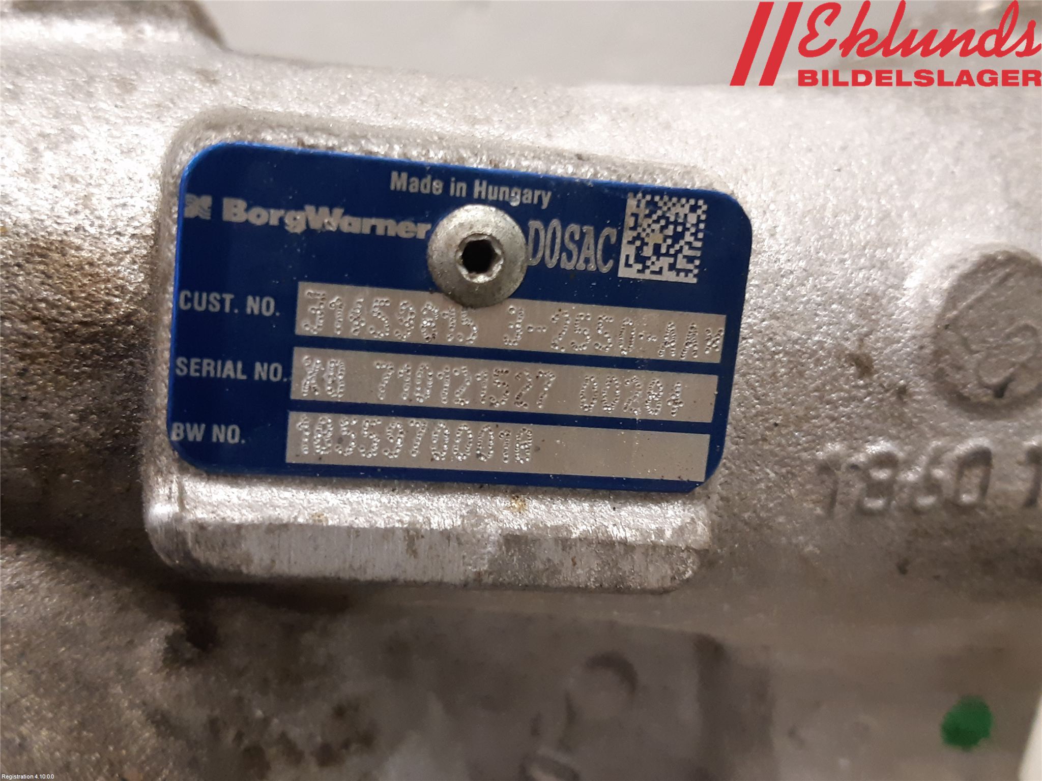 Volvo XC60 18- Turboaggregat