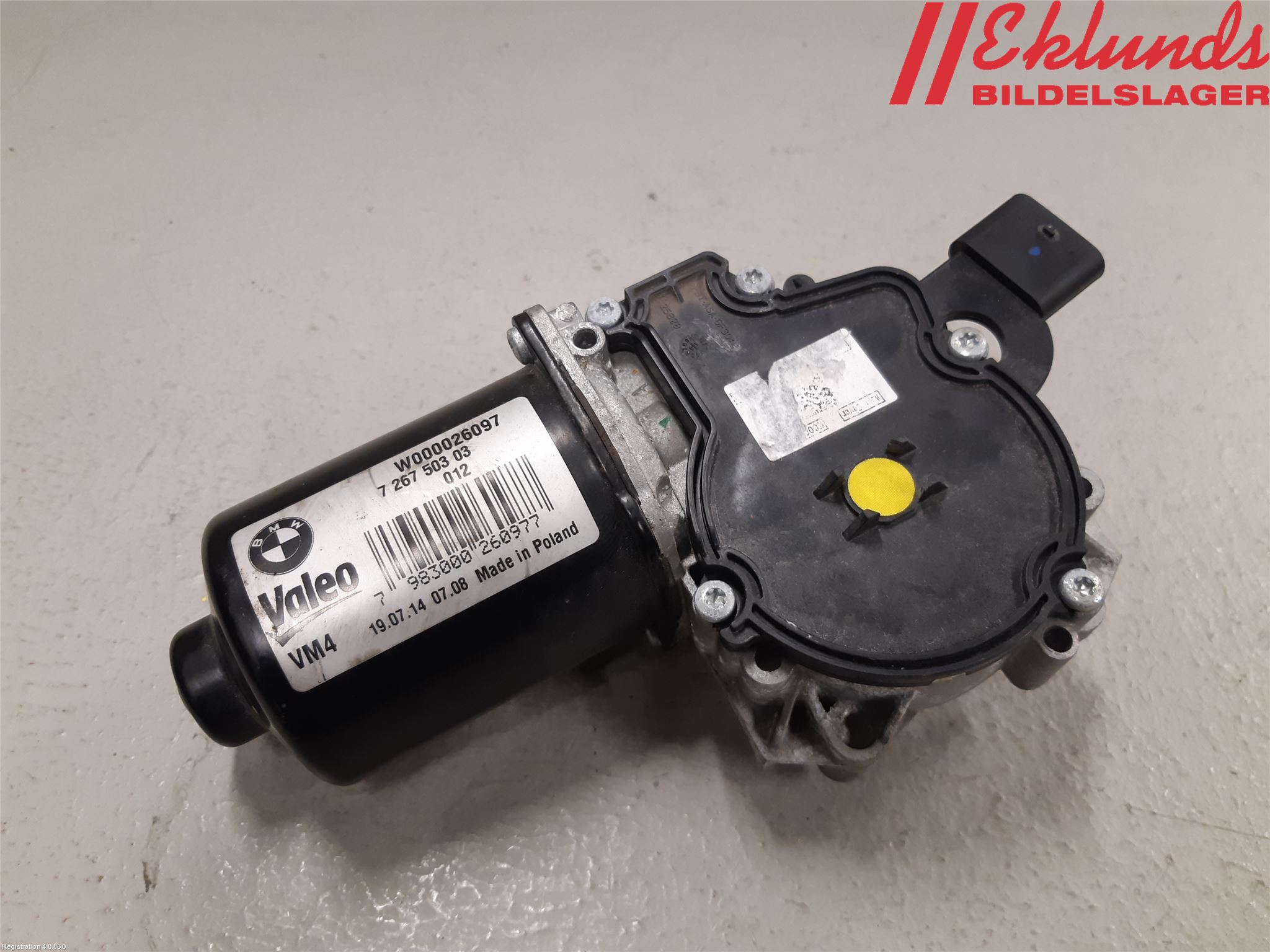BMW 4 F32/F33/F82/F83 13-20 Torkarmotor Vindruta