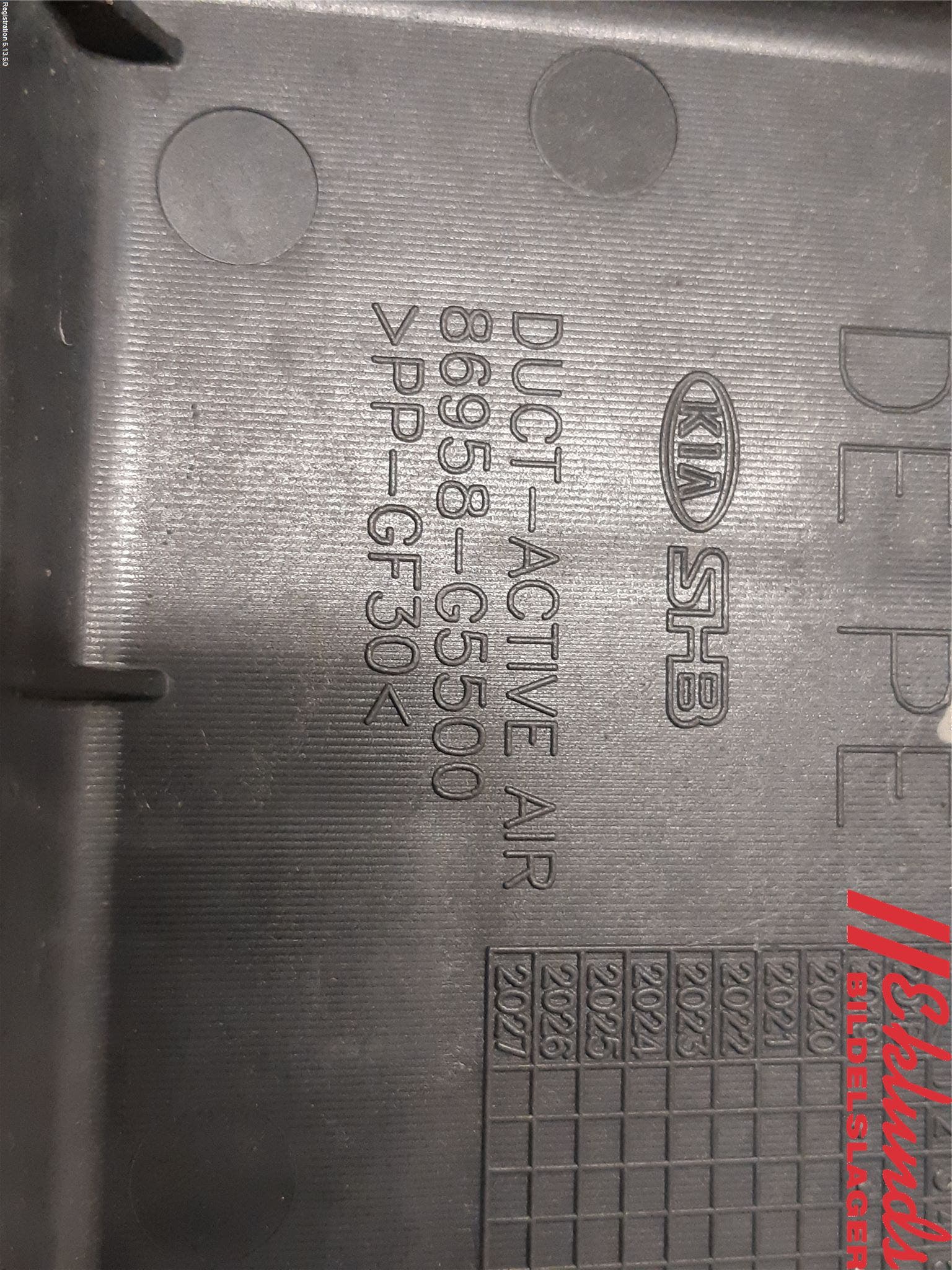 Kia NIRO (DE) 17-22 Deflektor Plåt-Plast Kylning