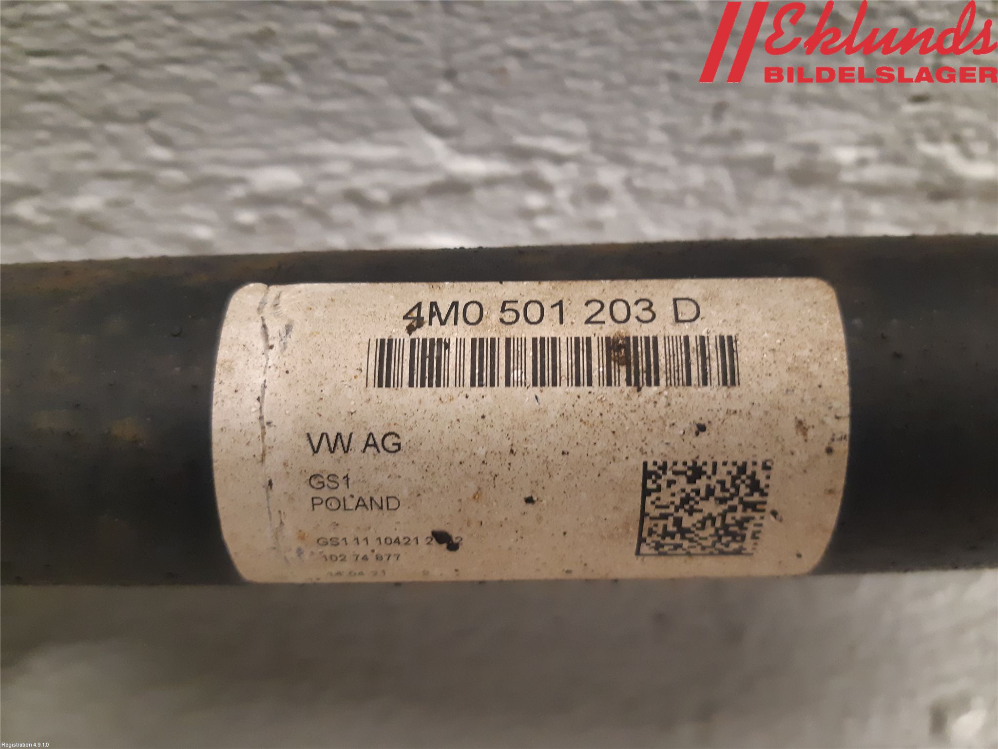 Audi Q7/SQ7 Drivaxel Bak Vänster