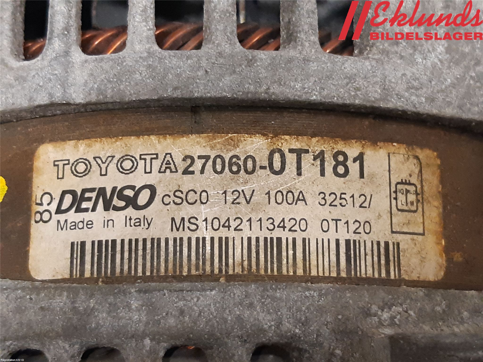 Toyota VERSO 09-18 Generator