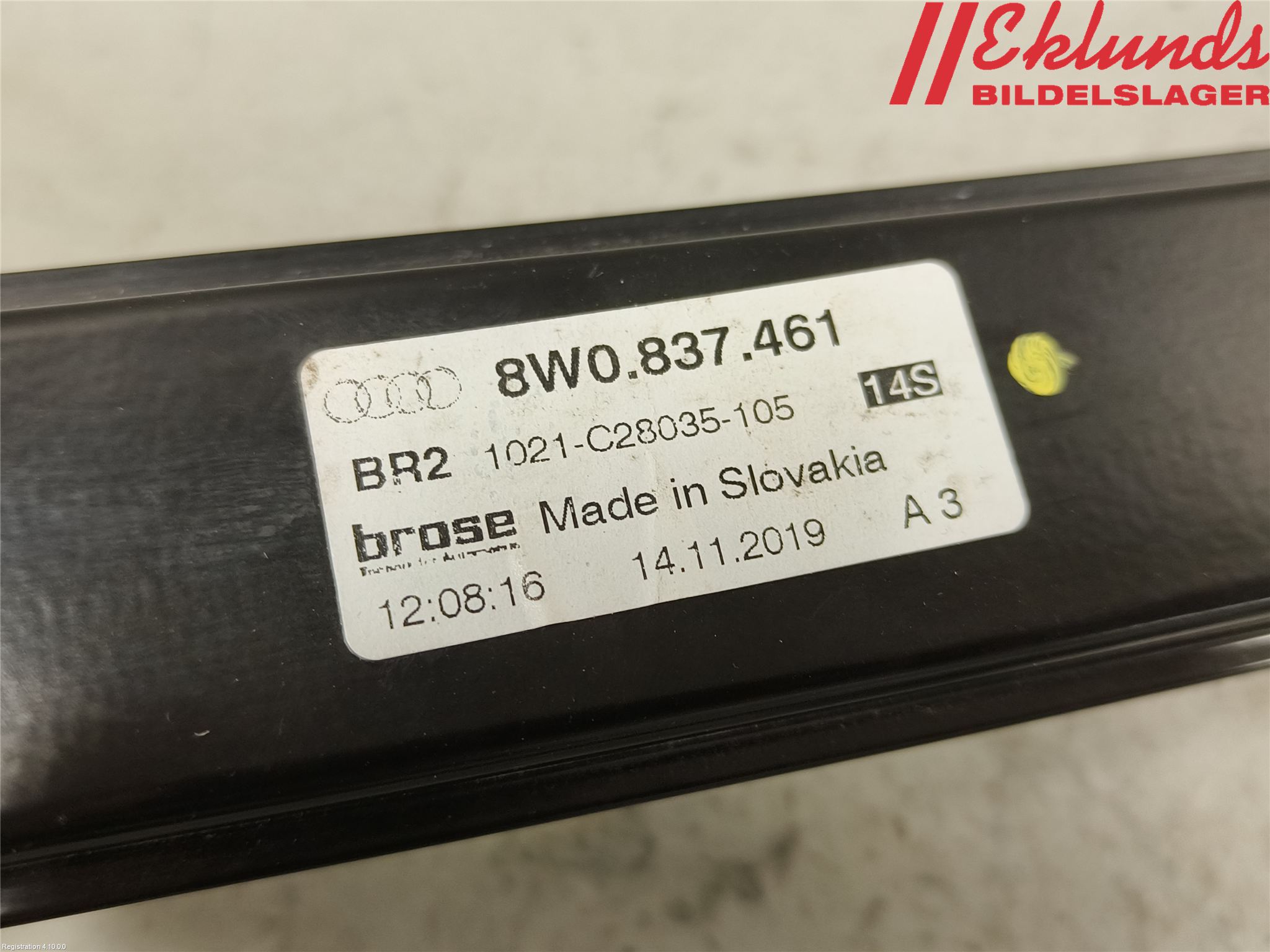 Audi A4/S4 B9 20- Fönsterhiss El Kompl