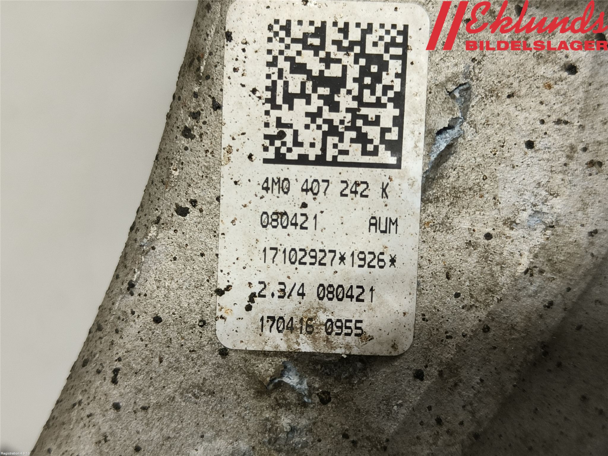 Audi Q7/SQ7 Styrspindel Lagerhus Hö