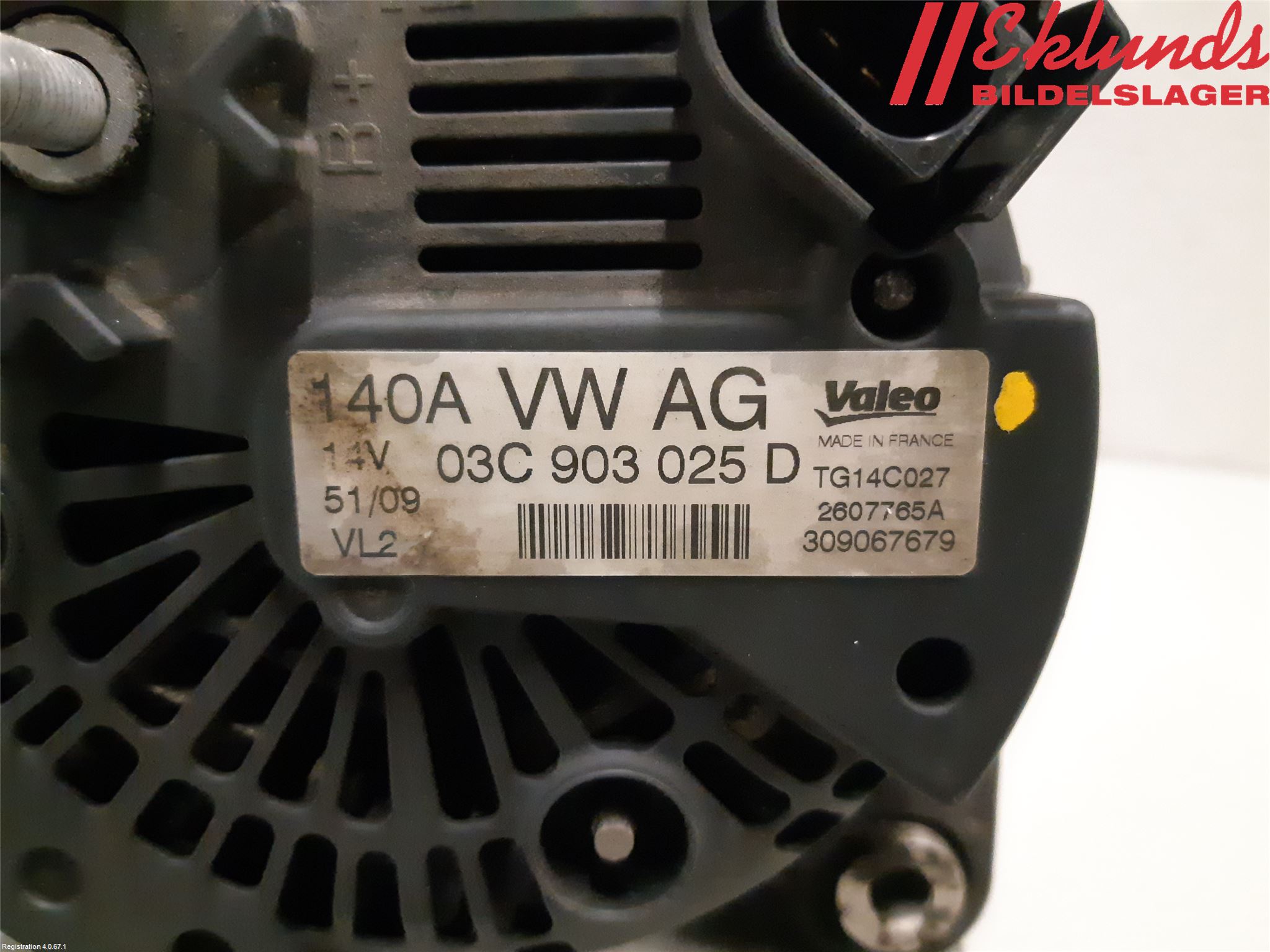 Volkswagen VW TOURAN 03-10 Generator