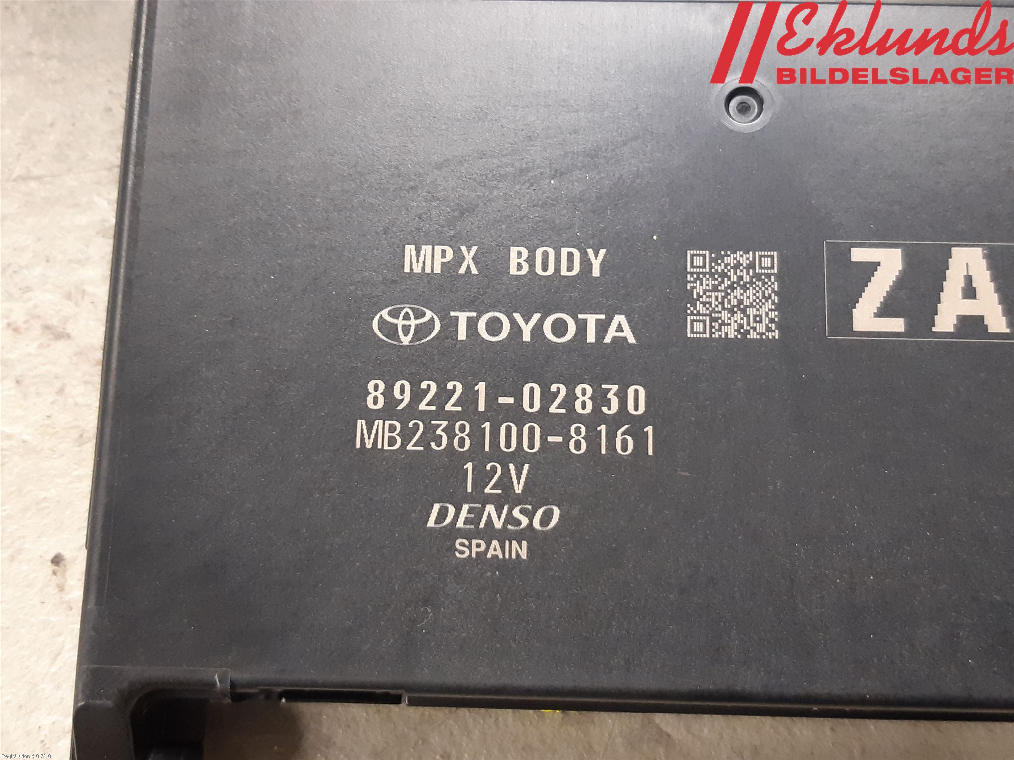 Toyota COROLLA 19- Styrenhet Övrigt