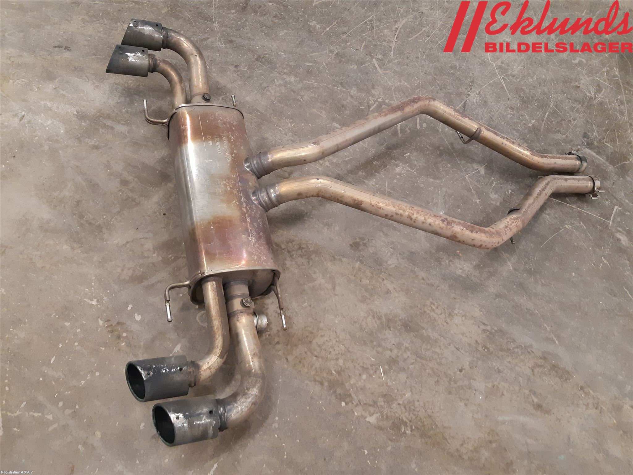 Alfa GIULIA Avgas Bakre Dämpare