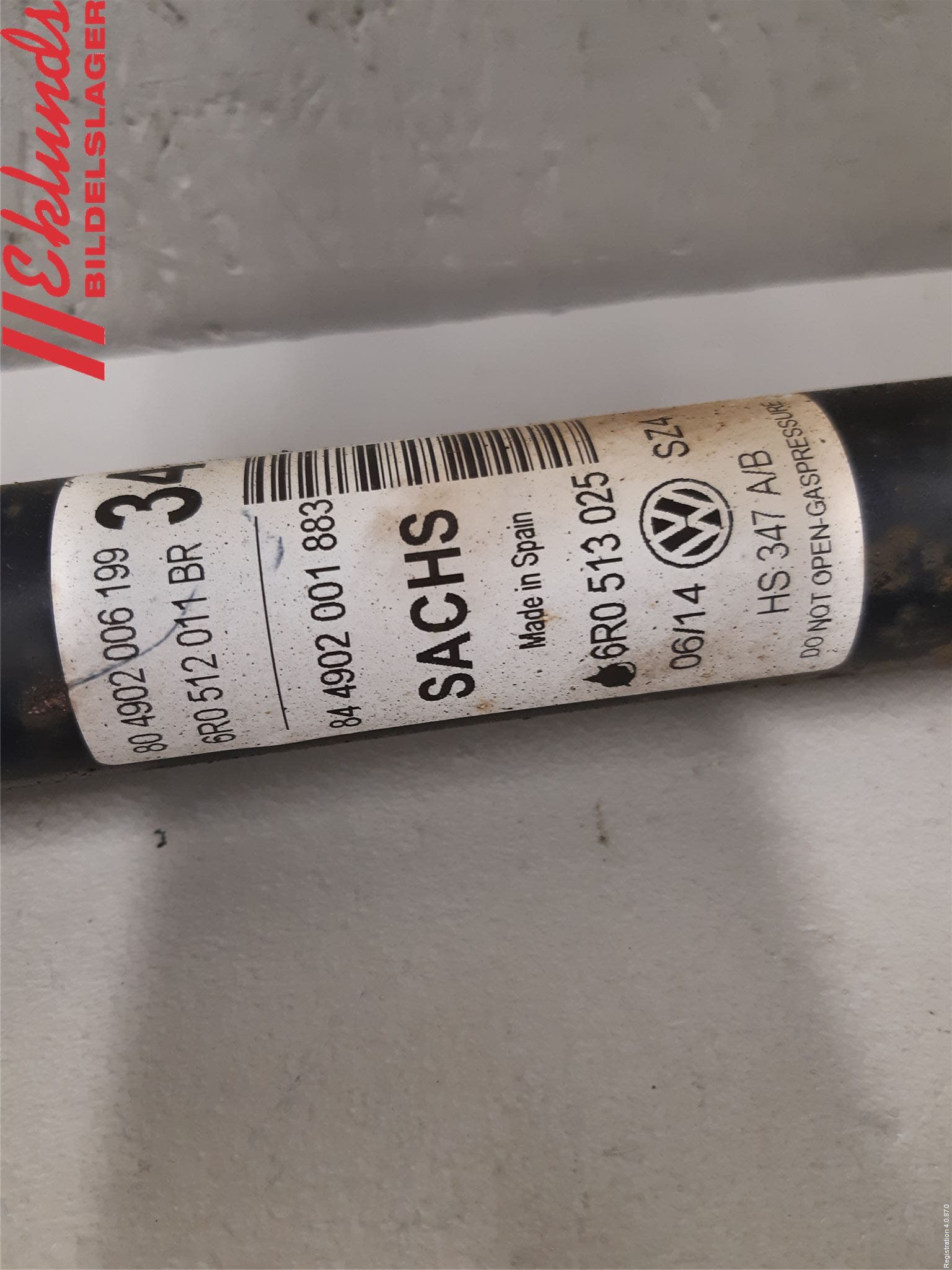 Volkswagen VW POLO 10-17 Stötdämpare Bak