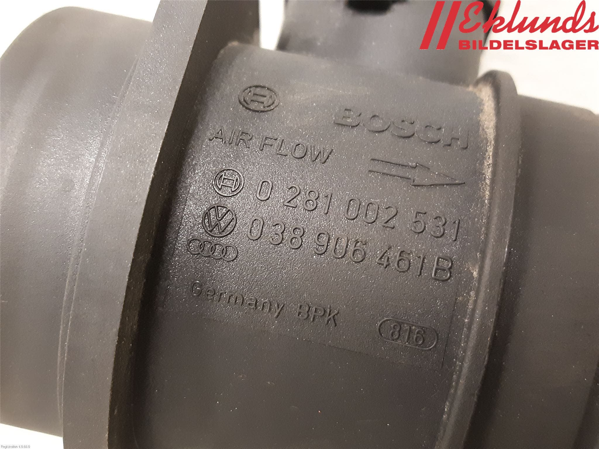 Volkswagen VW CADDY 04-10 Injluftmassamätare