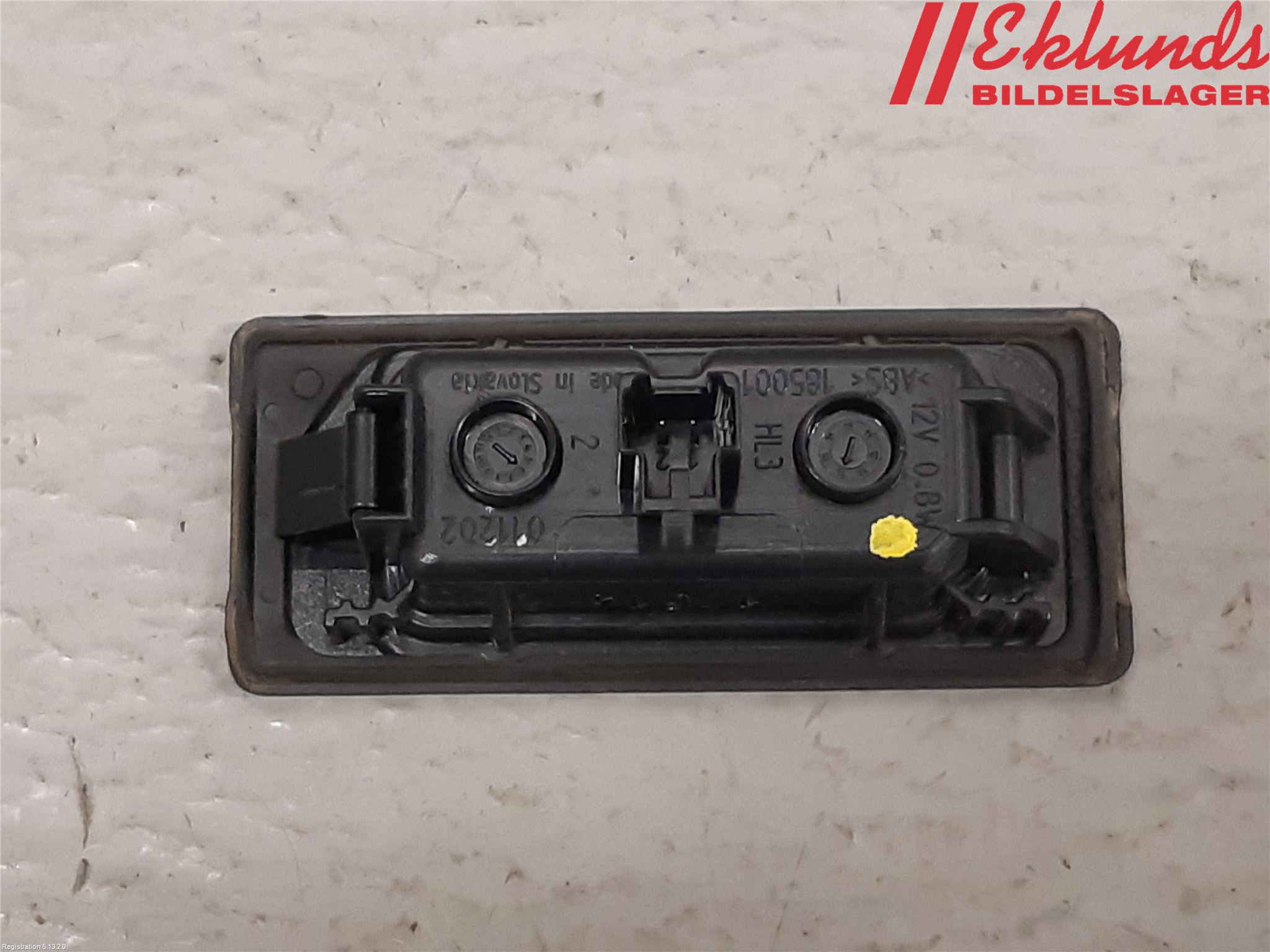 Volkswagen VW GOLF / E-GOLF VII 13-20 Skylt Belysning