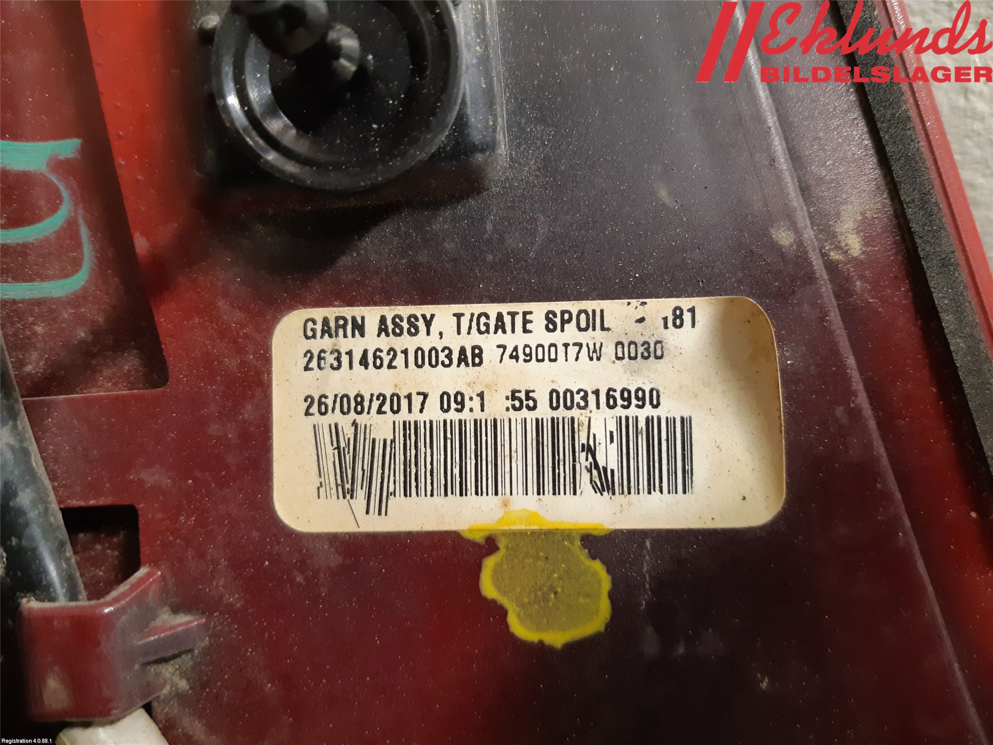 Honda HR-V 15-21 Spoiler Baklucka