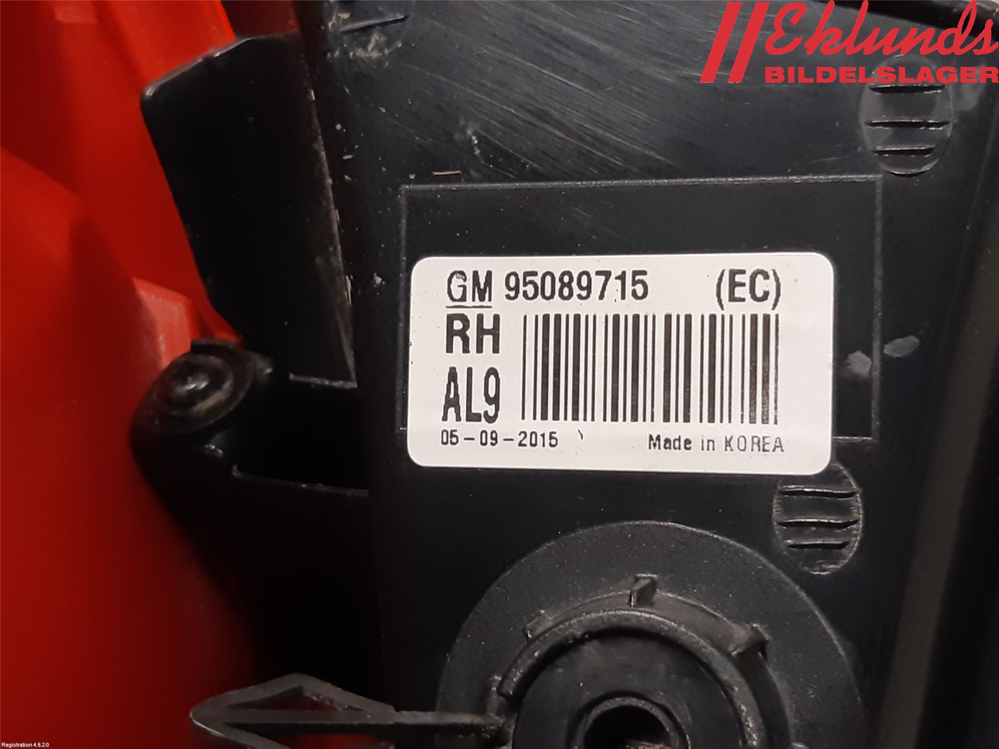 Opel MOKKA 13-20 Bakljus Höger