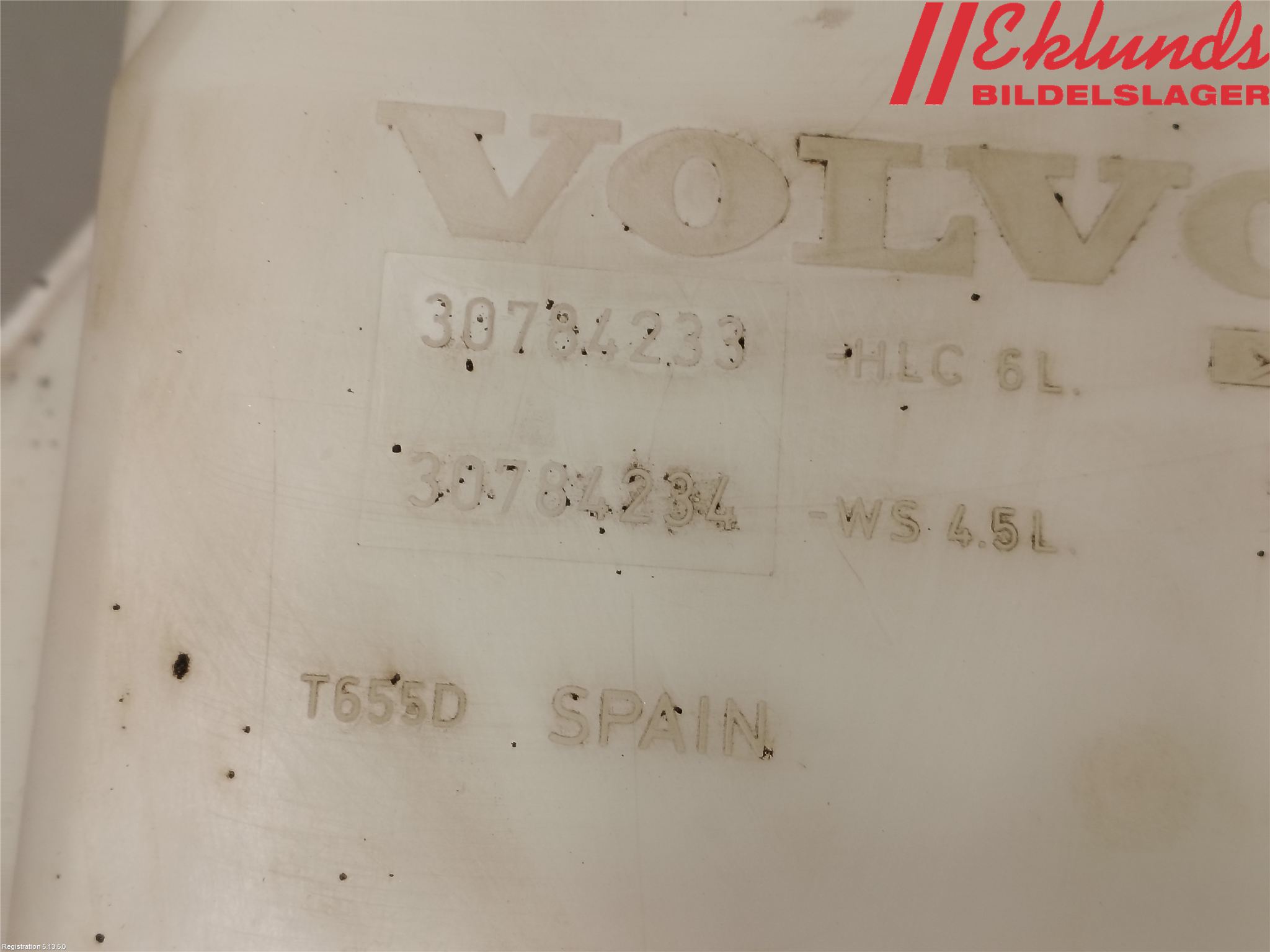 Volvo S80 07-13 Spolartank Vindruta-Strål