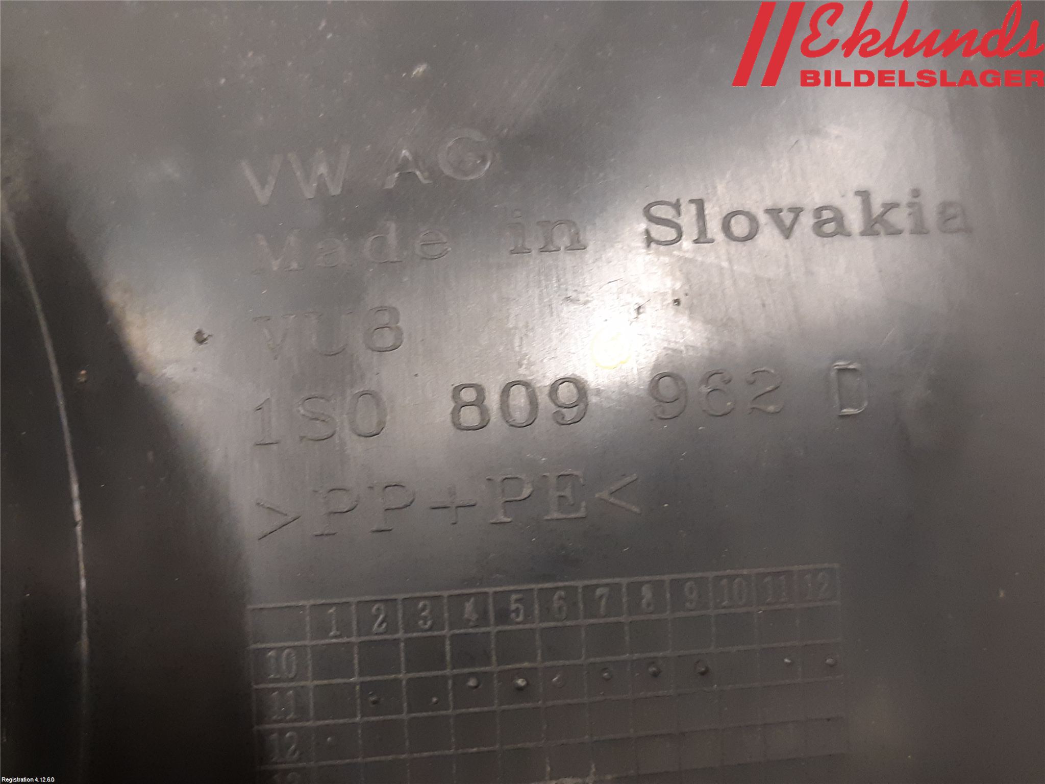 Volkswagen VW UP! / E-UP! Skärm Inner