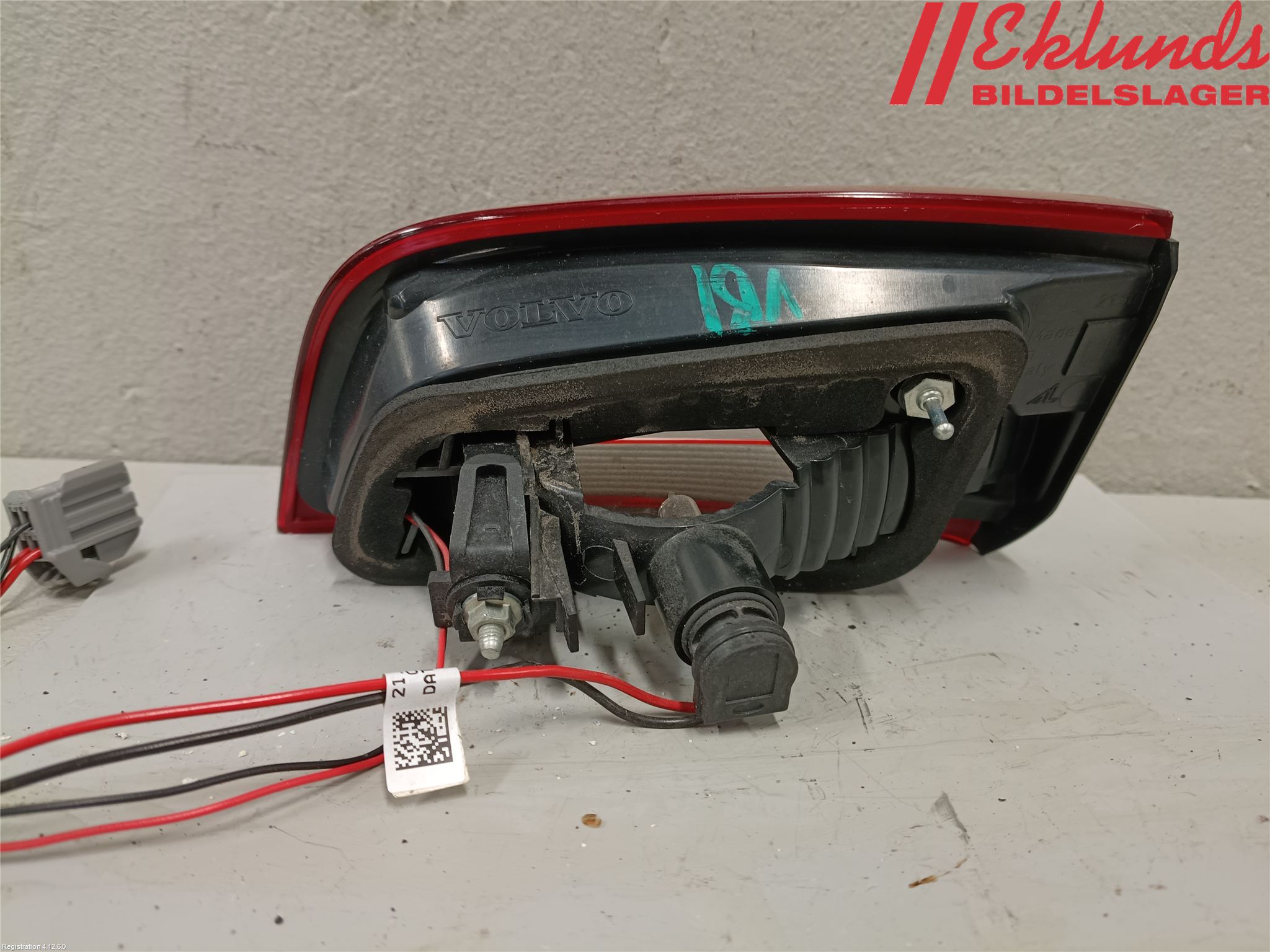 Volvo S60 11-13 Bakljus Lucka Vä