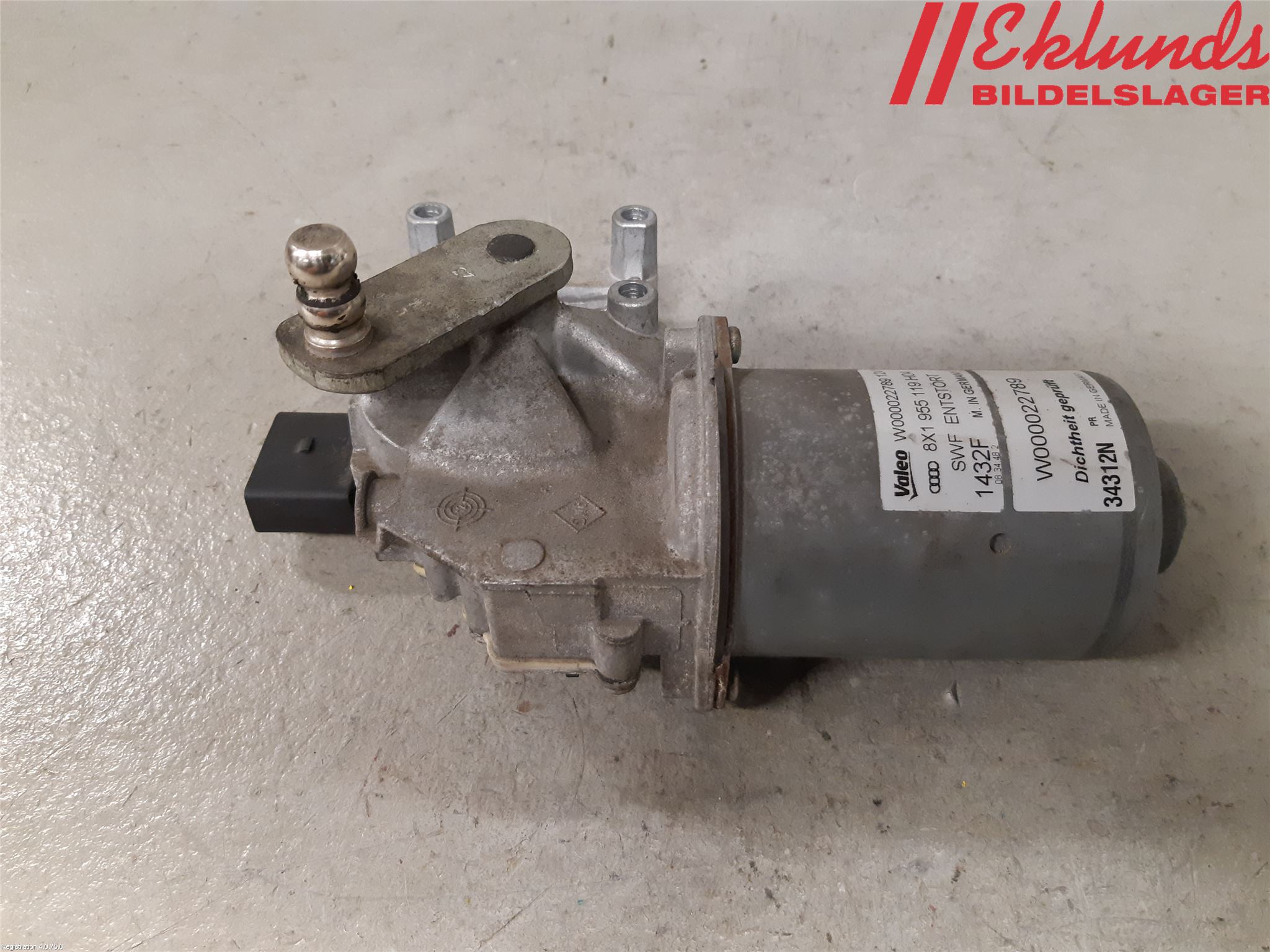 Audi A1/S1 11-18 Torkarmotor Vindruta