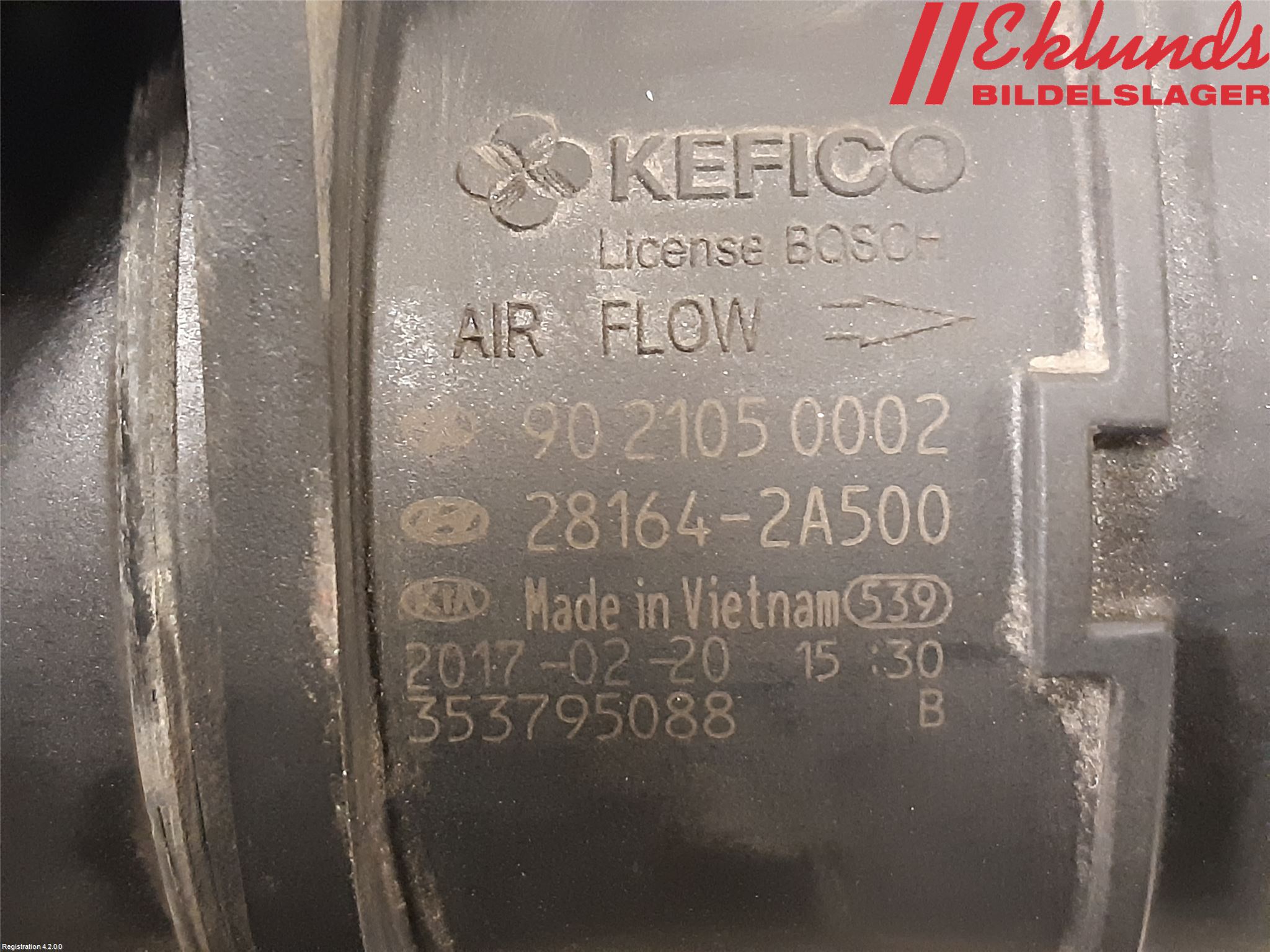 Kia CEED 12-18 Injluftmassamätare