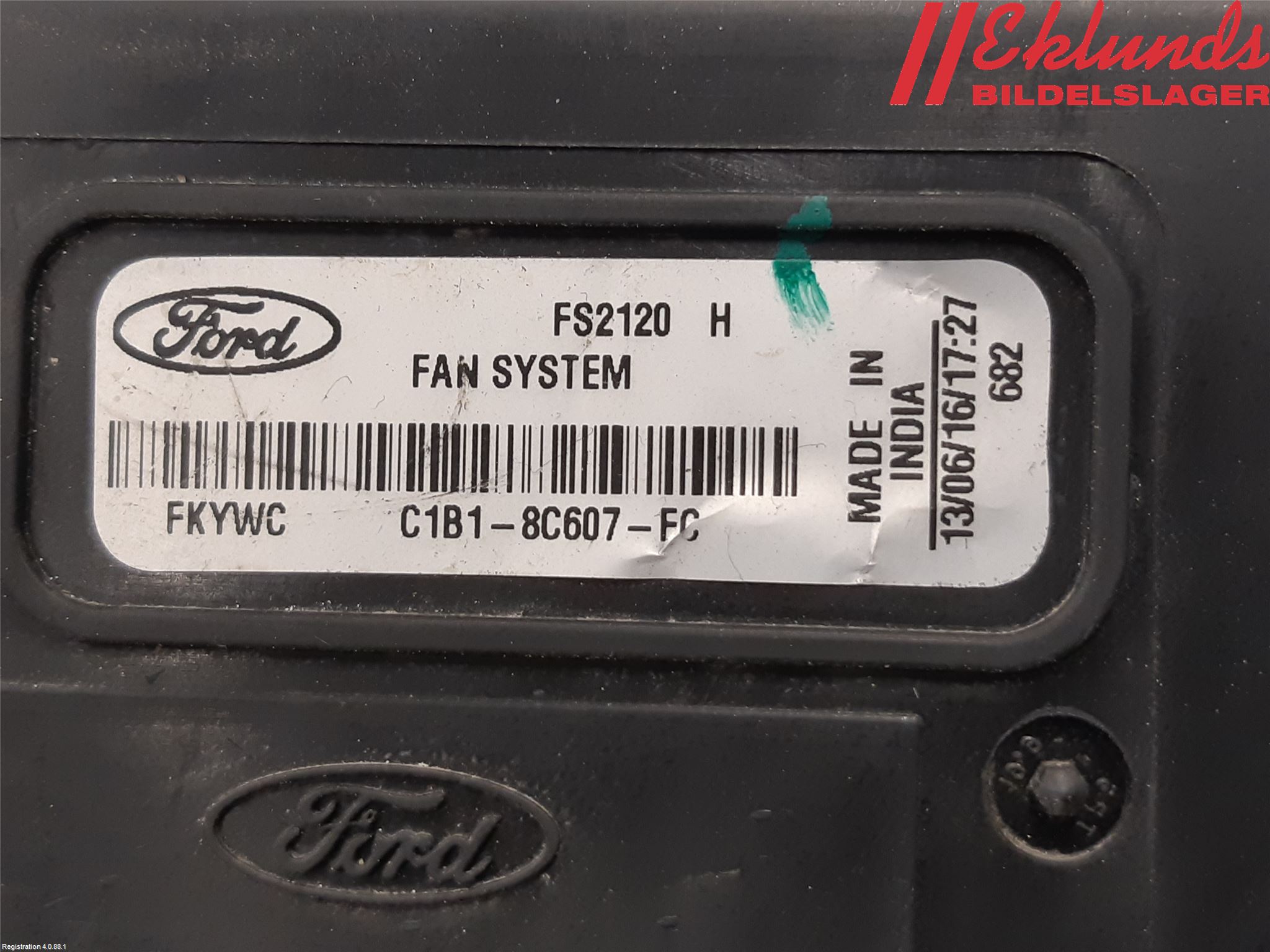 Ford ECOSPORT 17- Kylfläkt El