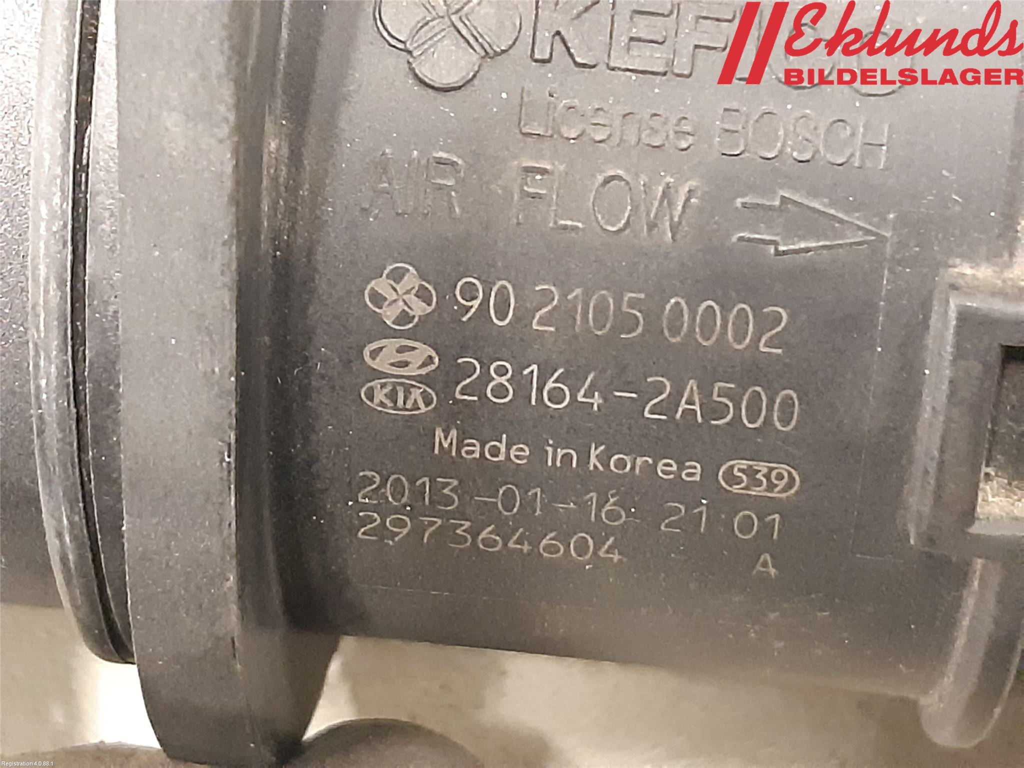 Hyundai i40 08-15 Injluftmassamätare