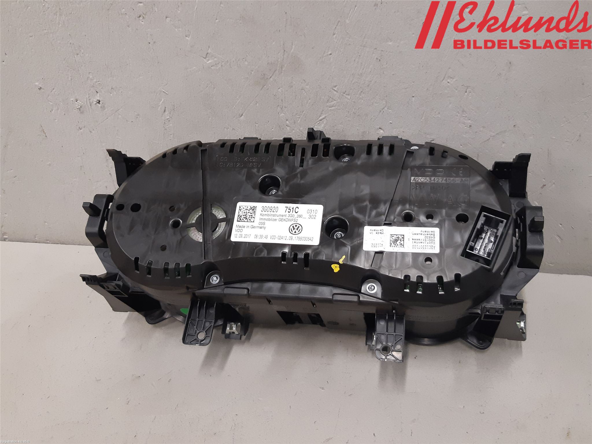 Volkswagen VW PASSAT 15-19 Instrument Komb