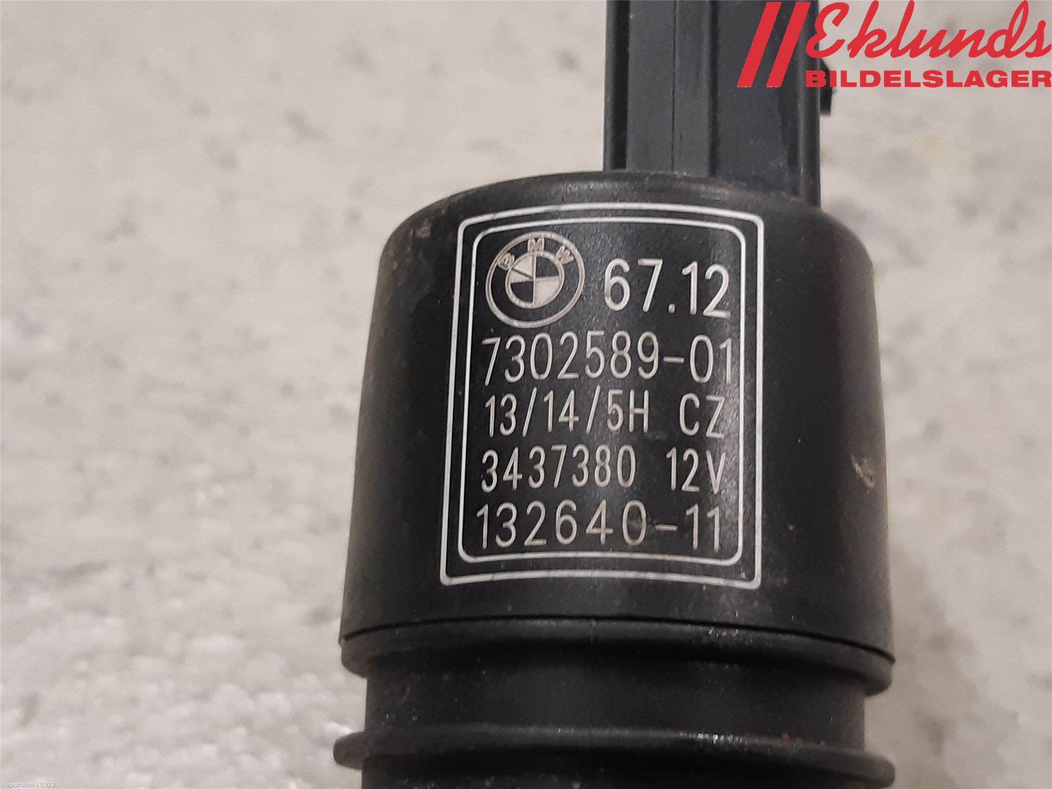 BMW 4 F32/F33/F82/F83 13-20 Spolarpump Vindruta