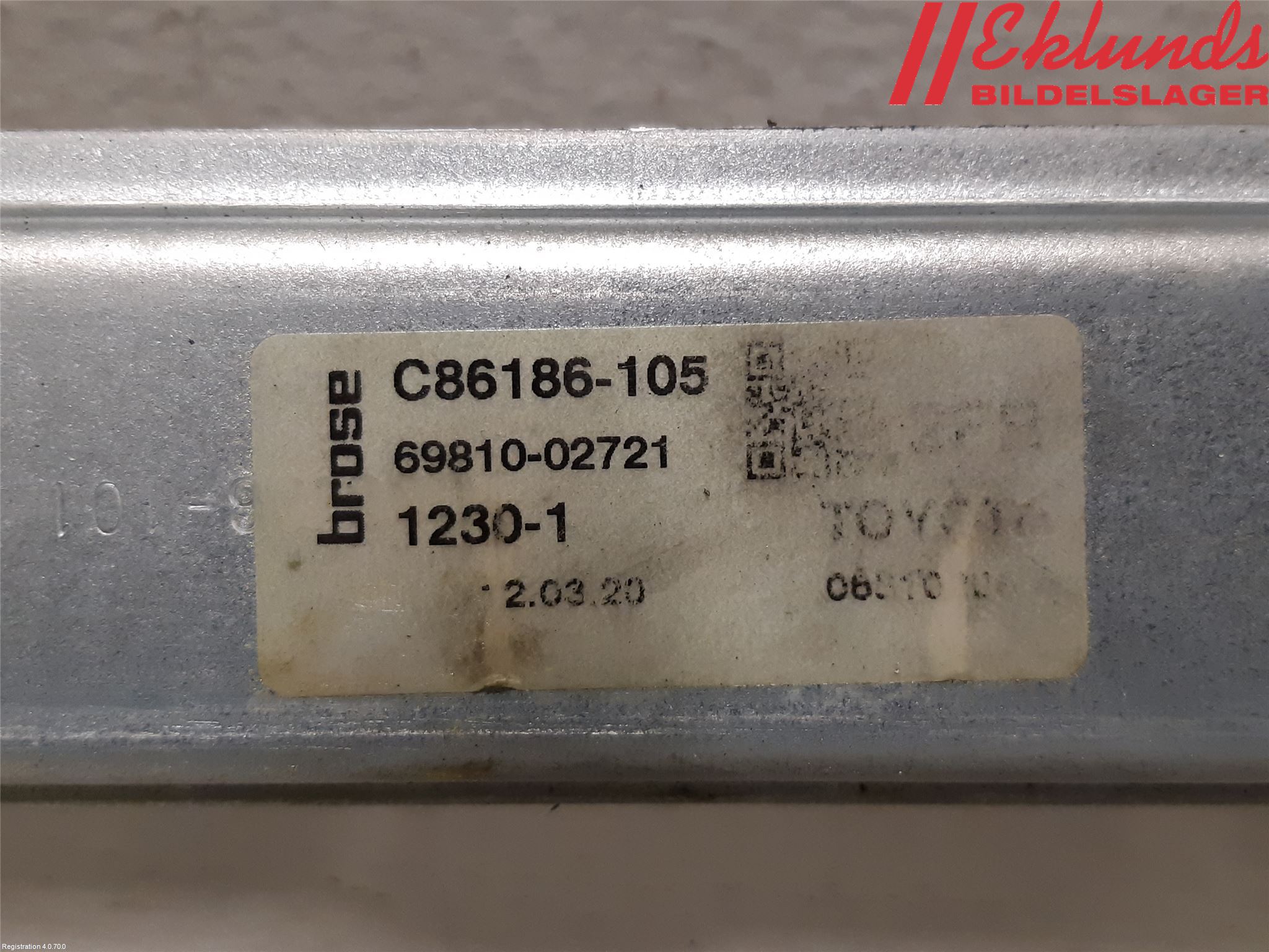 Toyota COROLLA 19- Fönsterhiss El Kompl