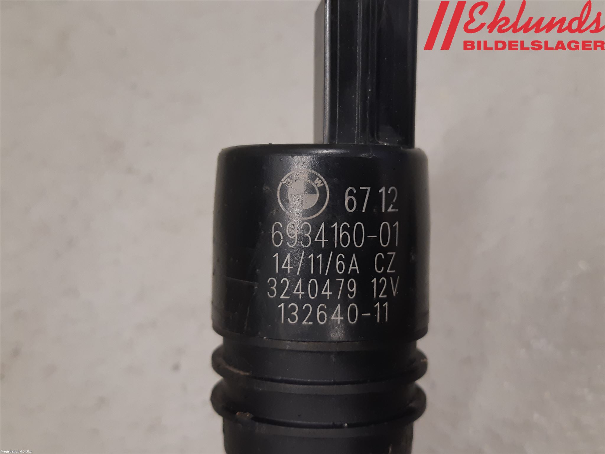 BMW 5 F10/F11/F18 09-17 Spolarpump Vindruta