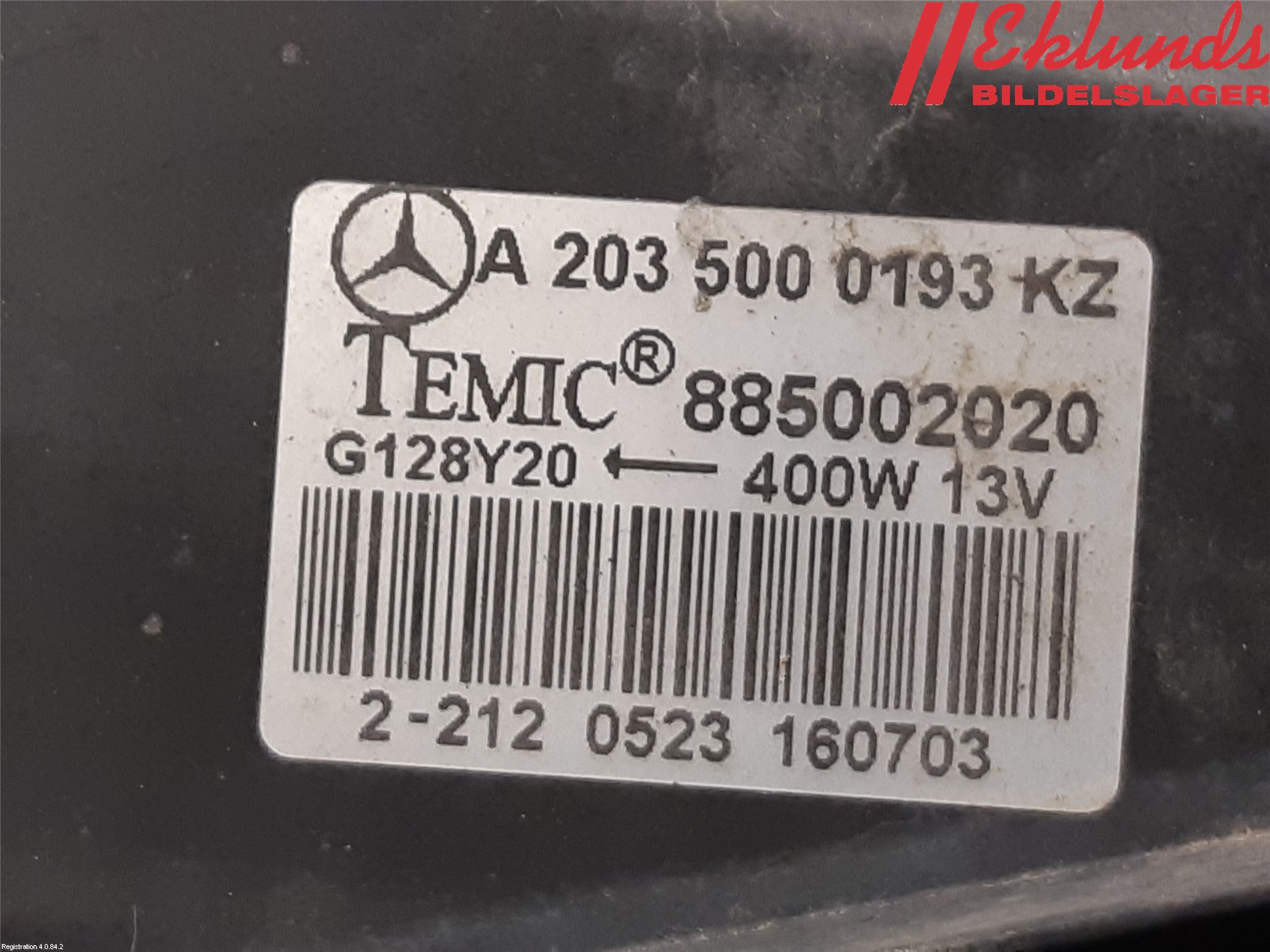 Mercedes-Benz MB C (203) 00-07 Kylfläkt El