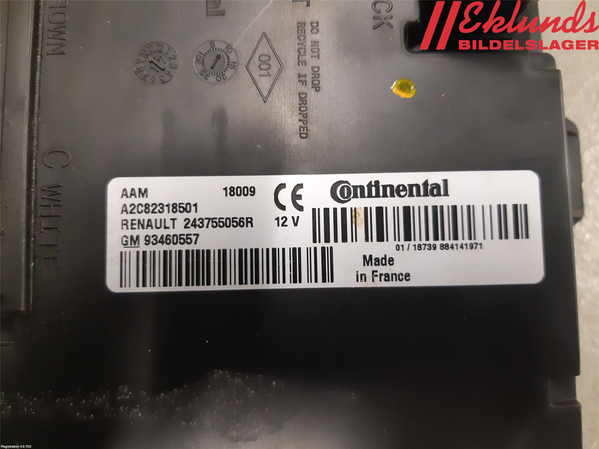 Renault TRAFIC/E-TECH 15- Styrenhet Övrigt