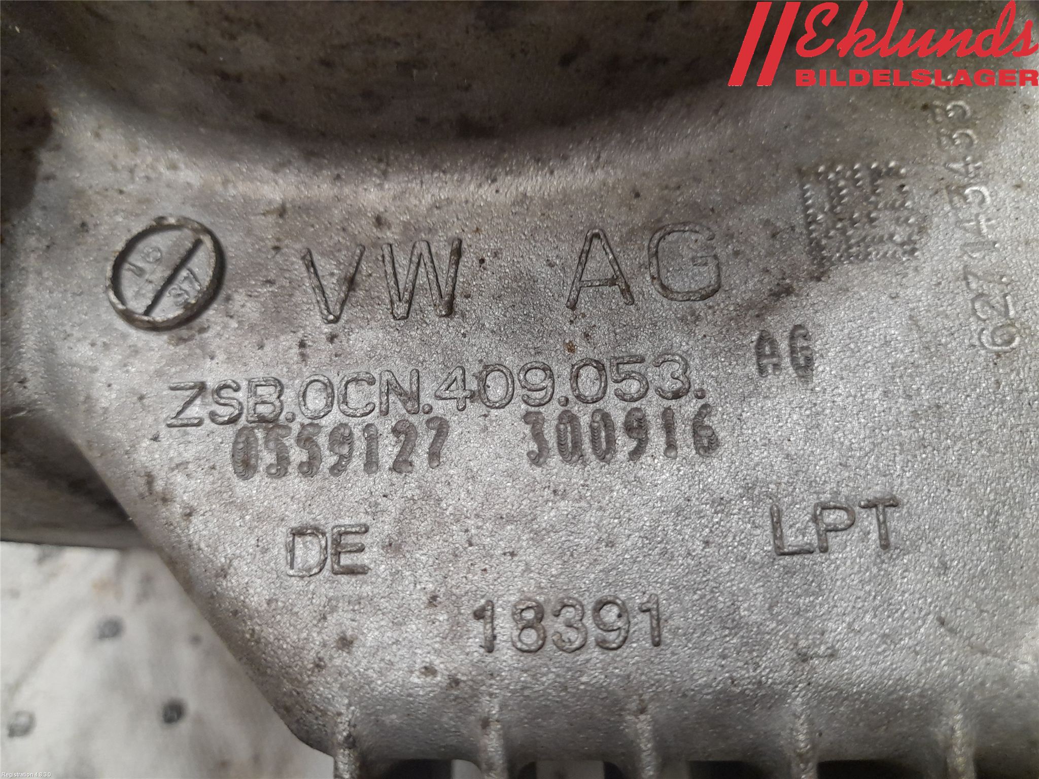 Volkswagen VW PASSAT 15-19 Framvagn Diffrential