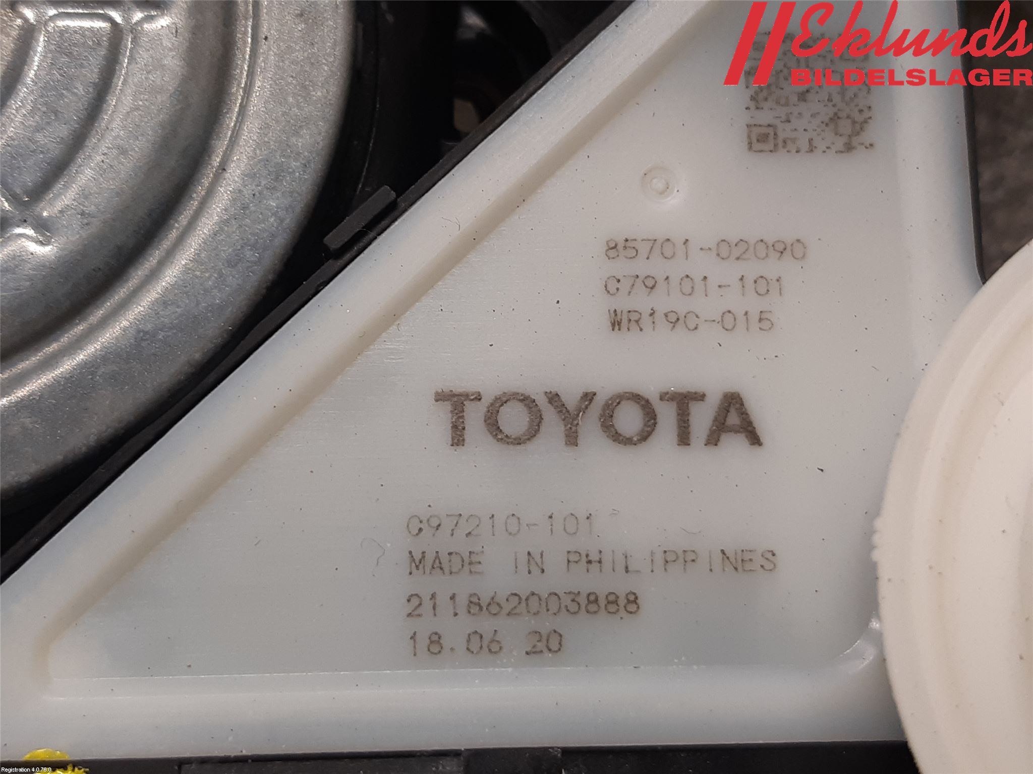 Toyota COROLLA 19- Fönsterhiss El Kompl