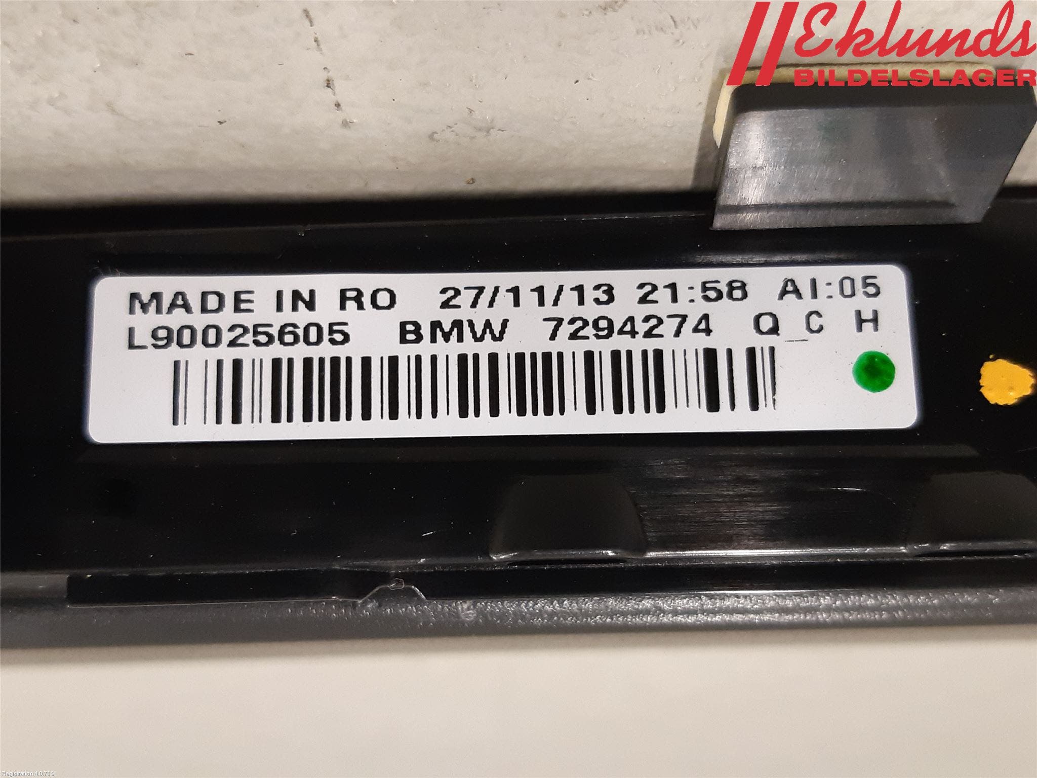 BMW 3 F30/F31/F80 12-19 Bromsljus Bakruta