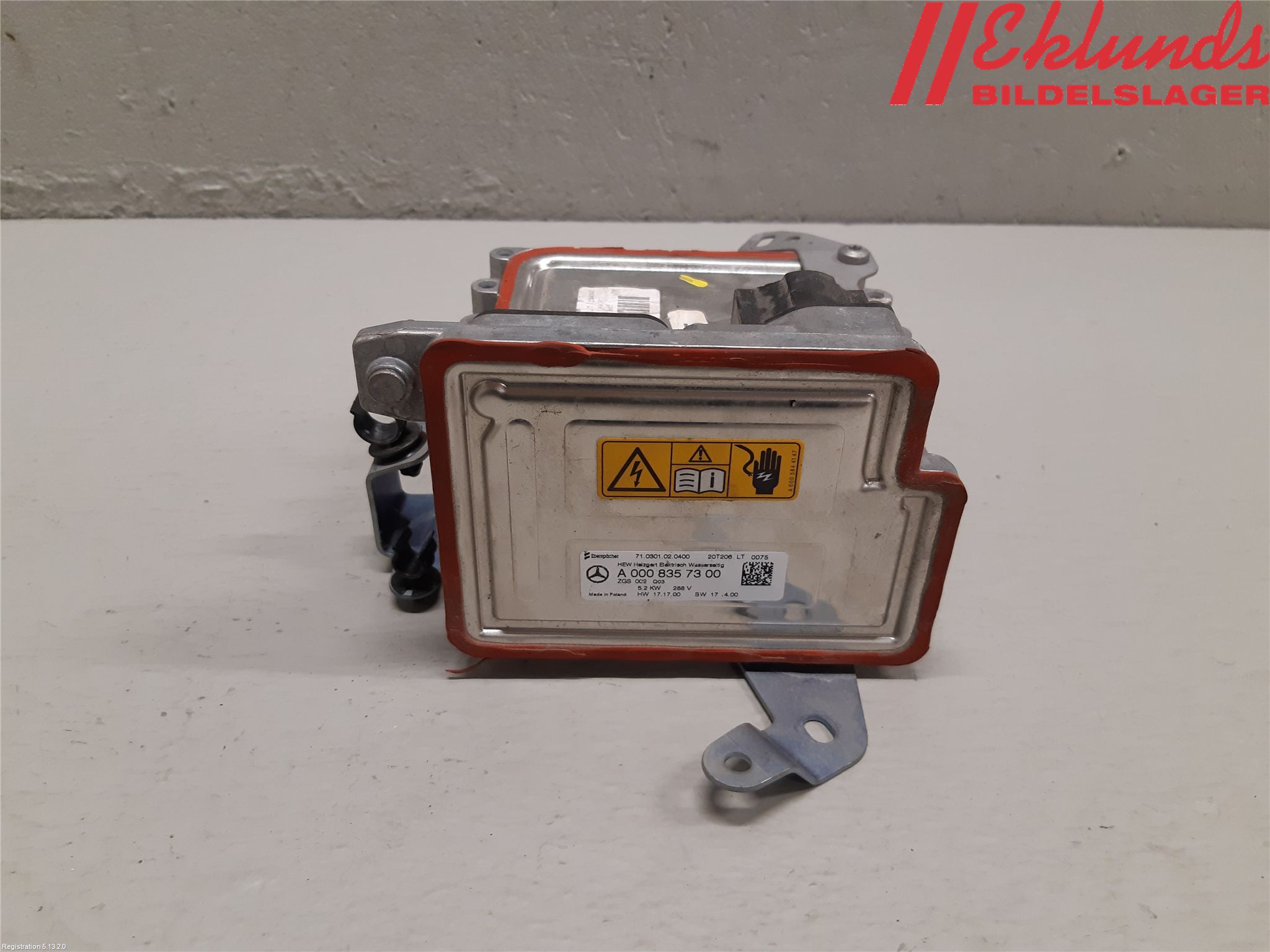 Mercedes-Benz MB EQC (N293) 20- Motorvärmare El-Sats Komp