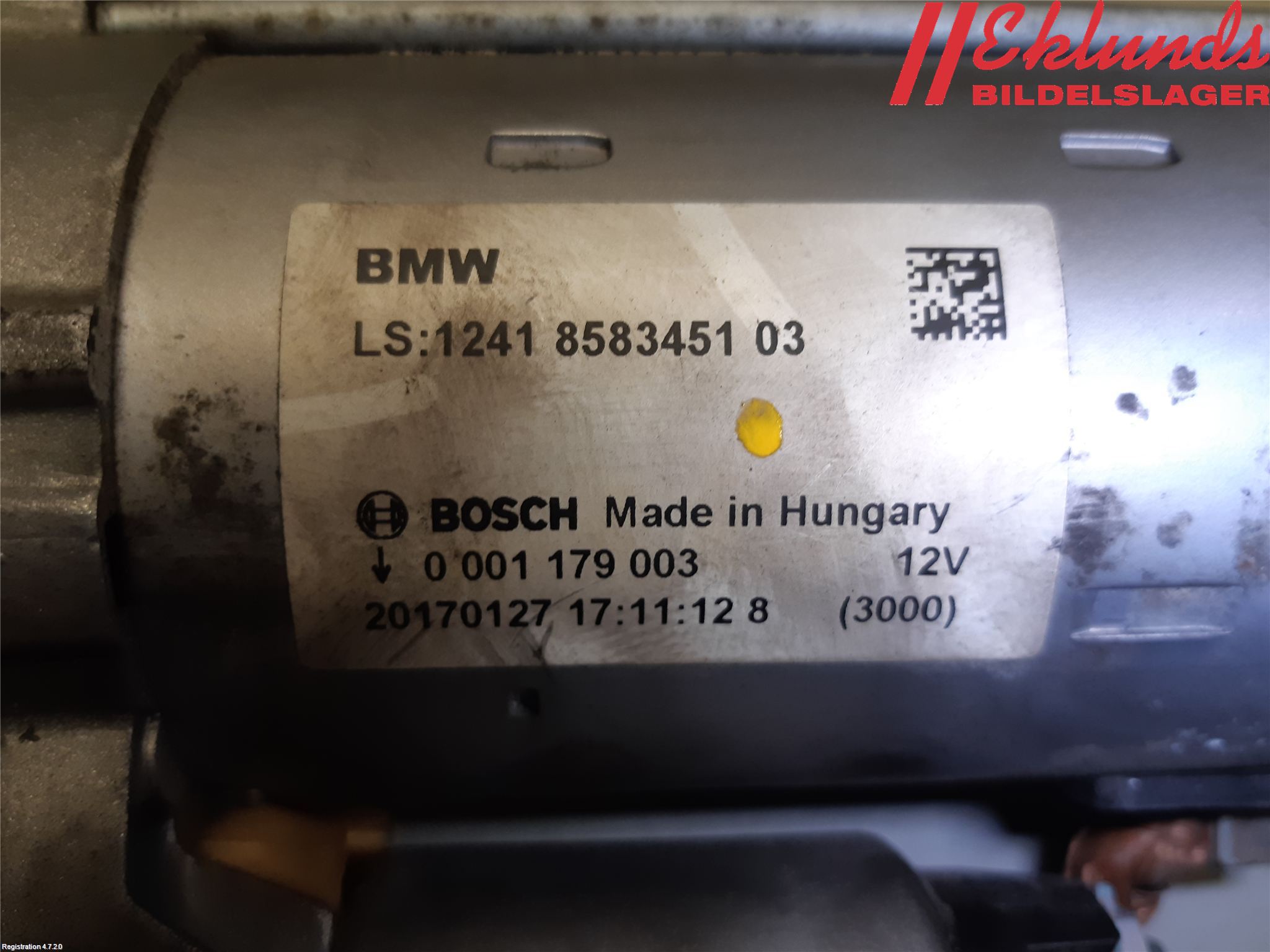 BMW 1 F20/F21 11-19 Startmotor Diesel