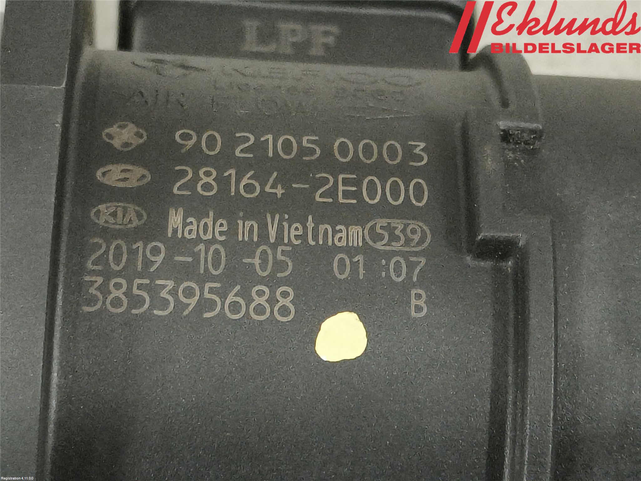 Kia OPTIMA 16-20 Injluftmassamätare