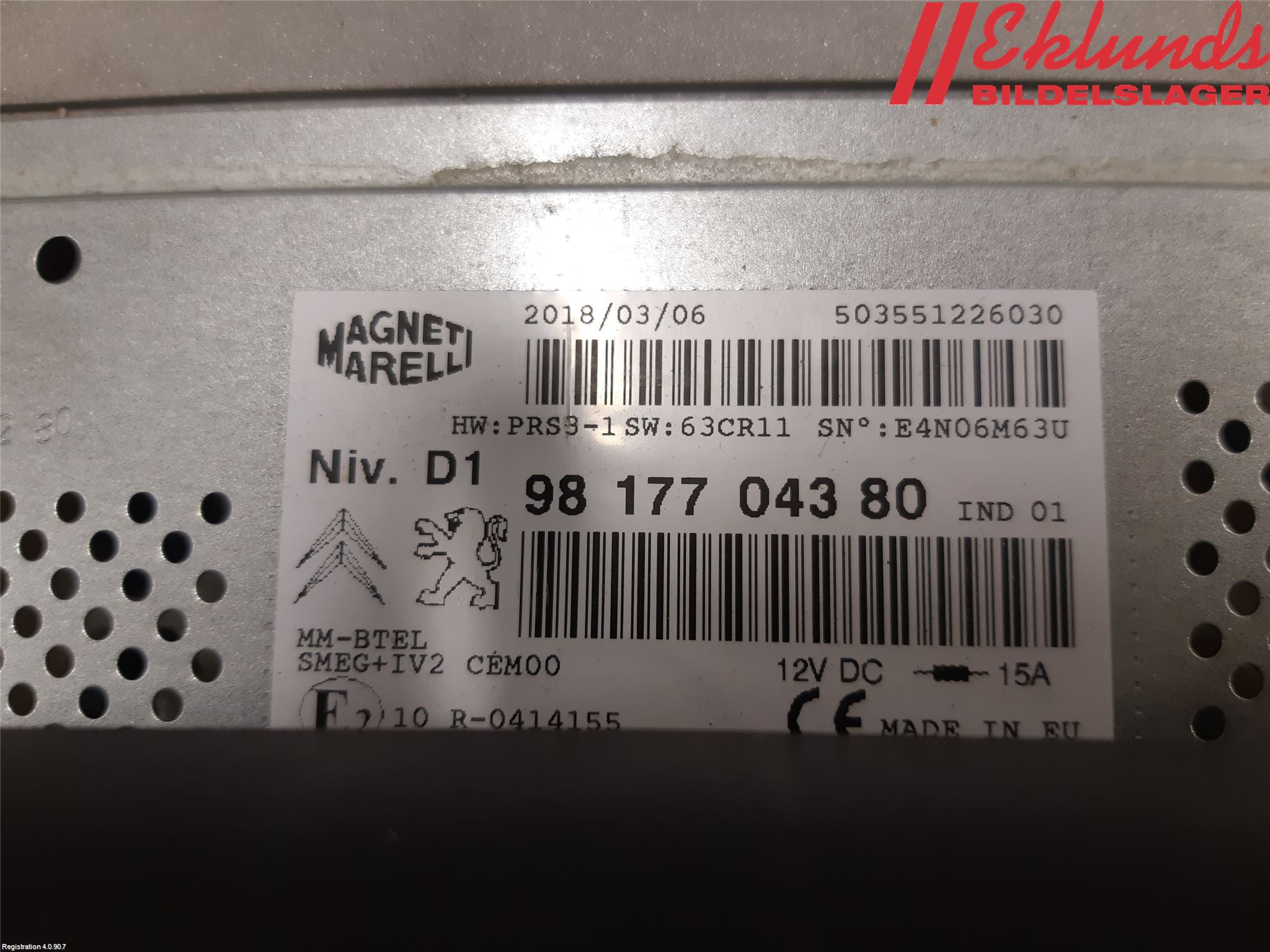 Peugeot PARTNER 16-18 Cd Radio - Multimediapanel