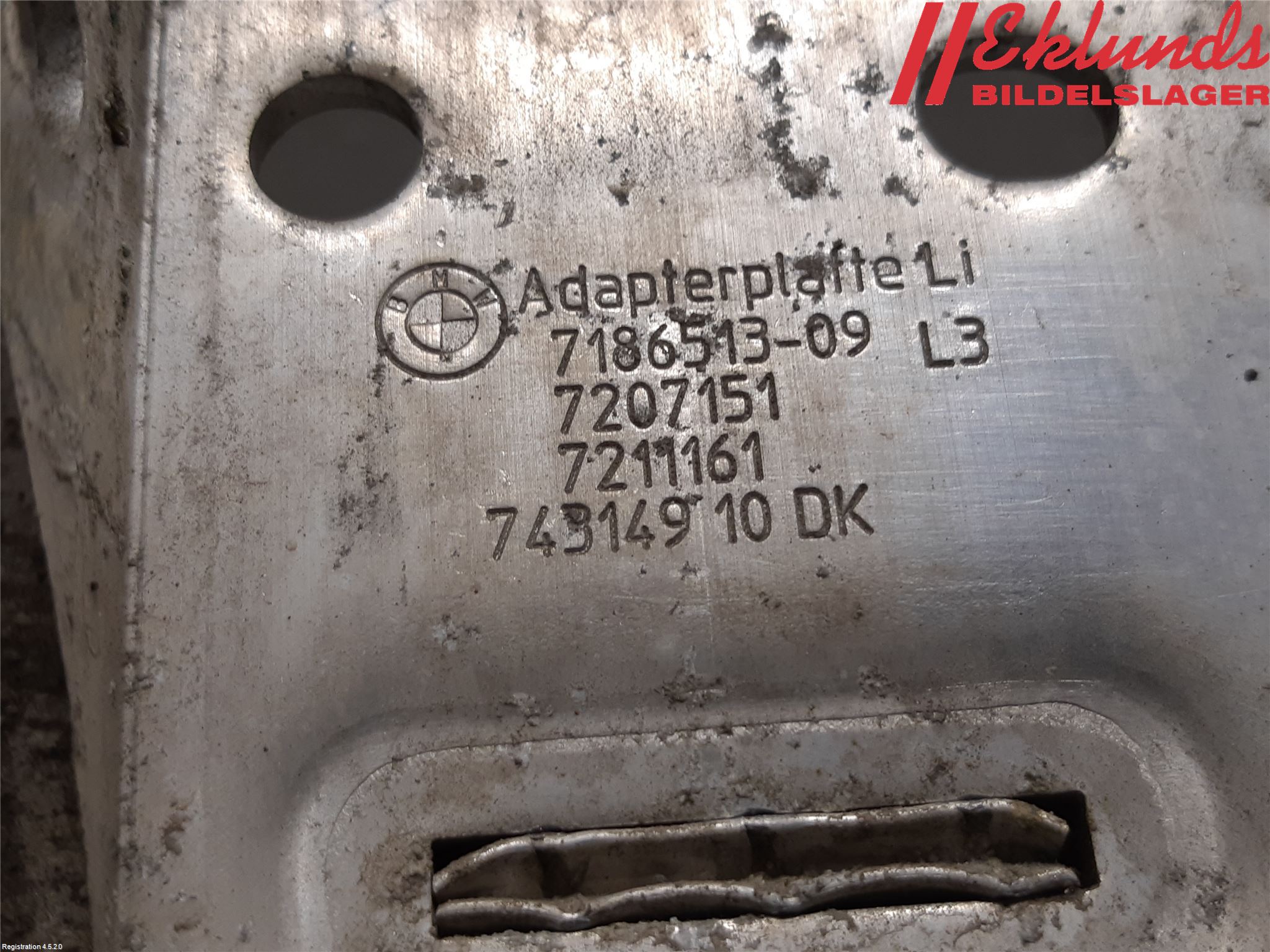 BMW 5 F10/F11/F18 09-17 Frontplåt