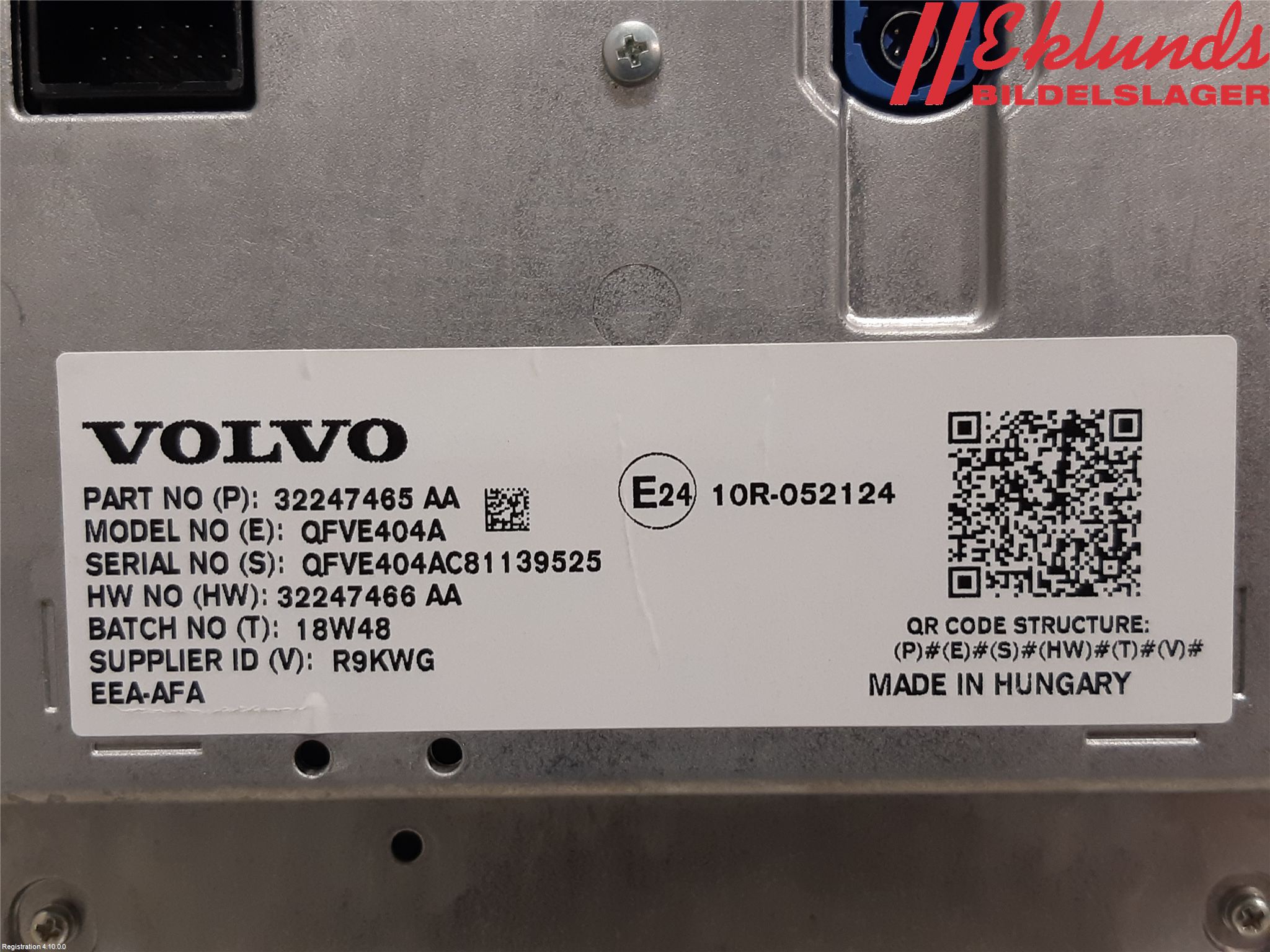 Volvo V60 19- Multifunktionsdisplay