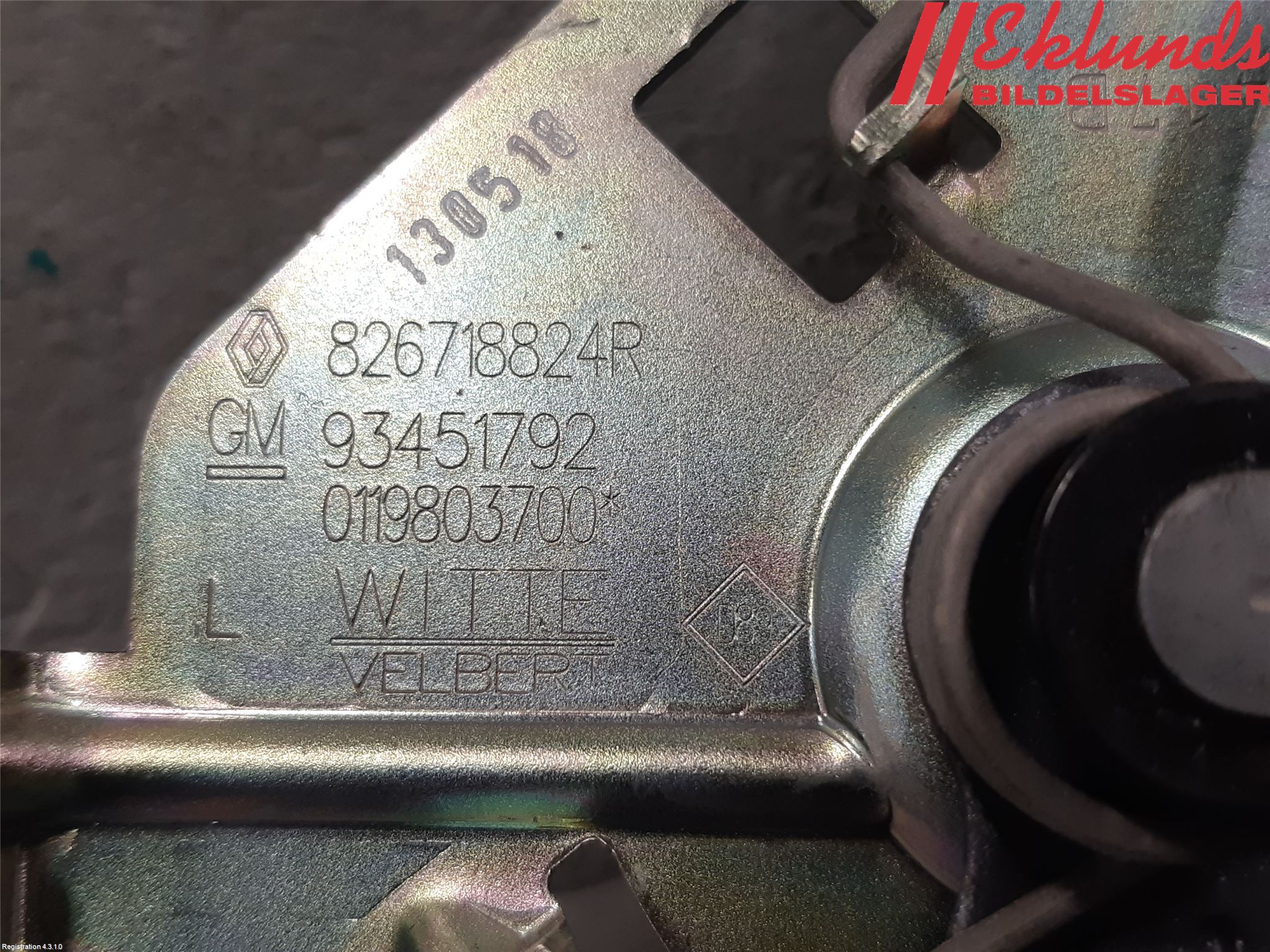 Opel VIVARO 15-19 Dörrhandtag Inre Vä