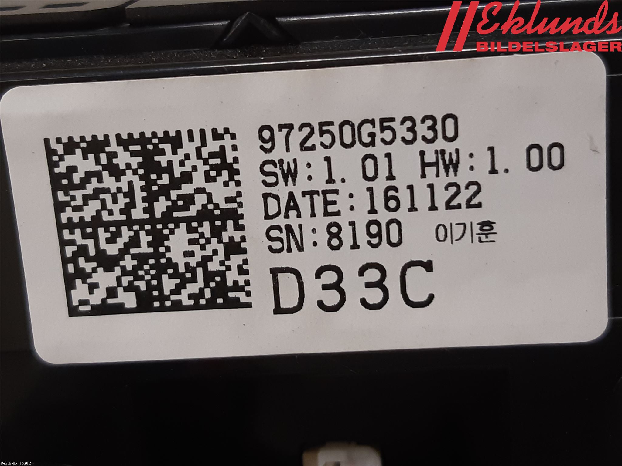 Kia NIRO (DE) 17-22 Ac Styrenhet Ac Manöveren